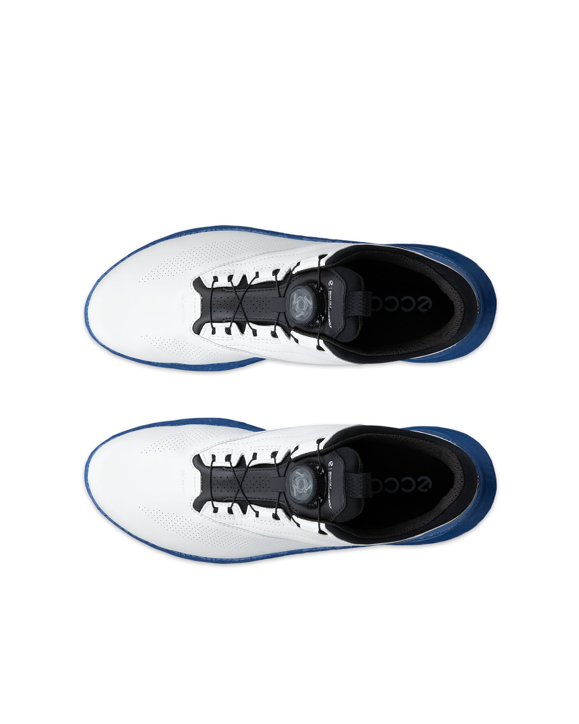 Men's ECCO® Golf Biom C5 Leather Gore-Tex Golf Shoe - White - Top left pair