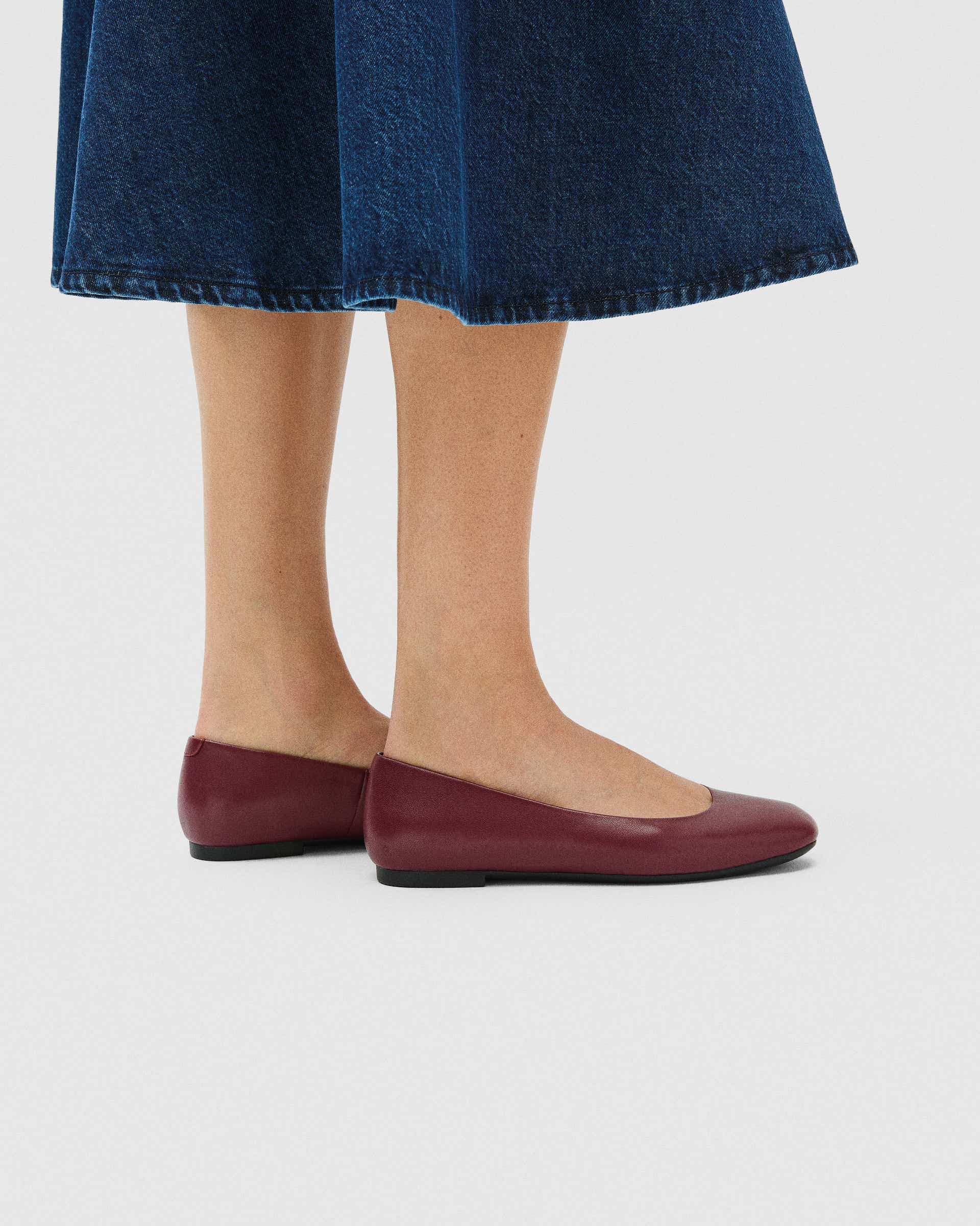 ECCO® MARGOT ballerines en cuir pour femme - Rouge - Lifestyle image-1