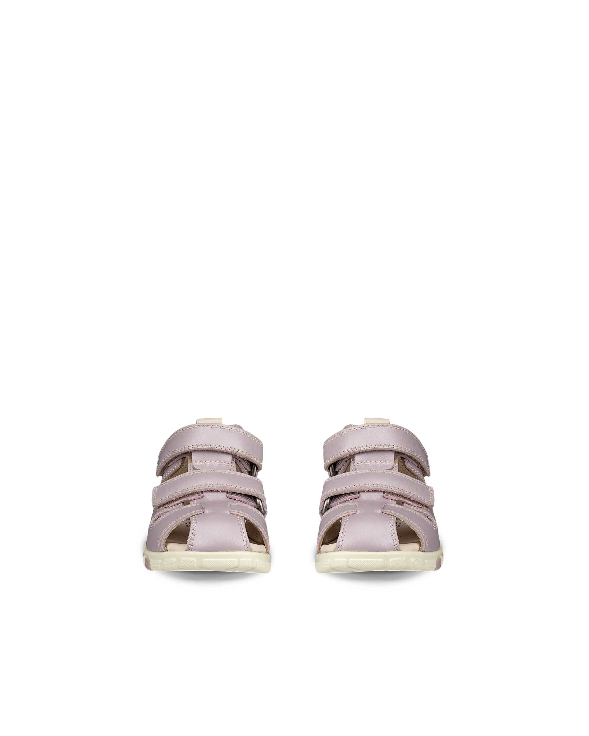 ECCO® Mini Stride sandale fisherman en cuir pour enfant - Rose - Front pair