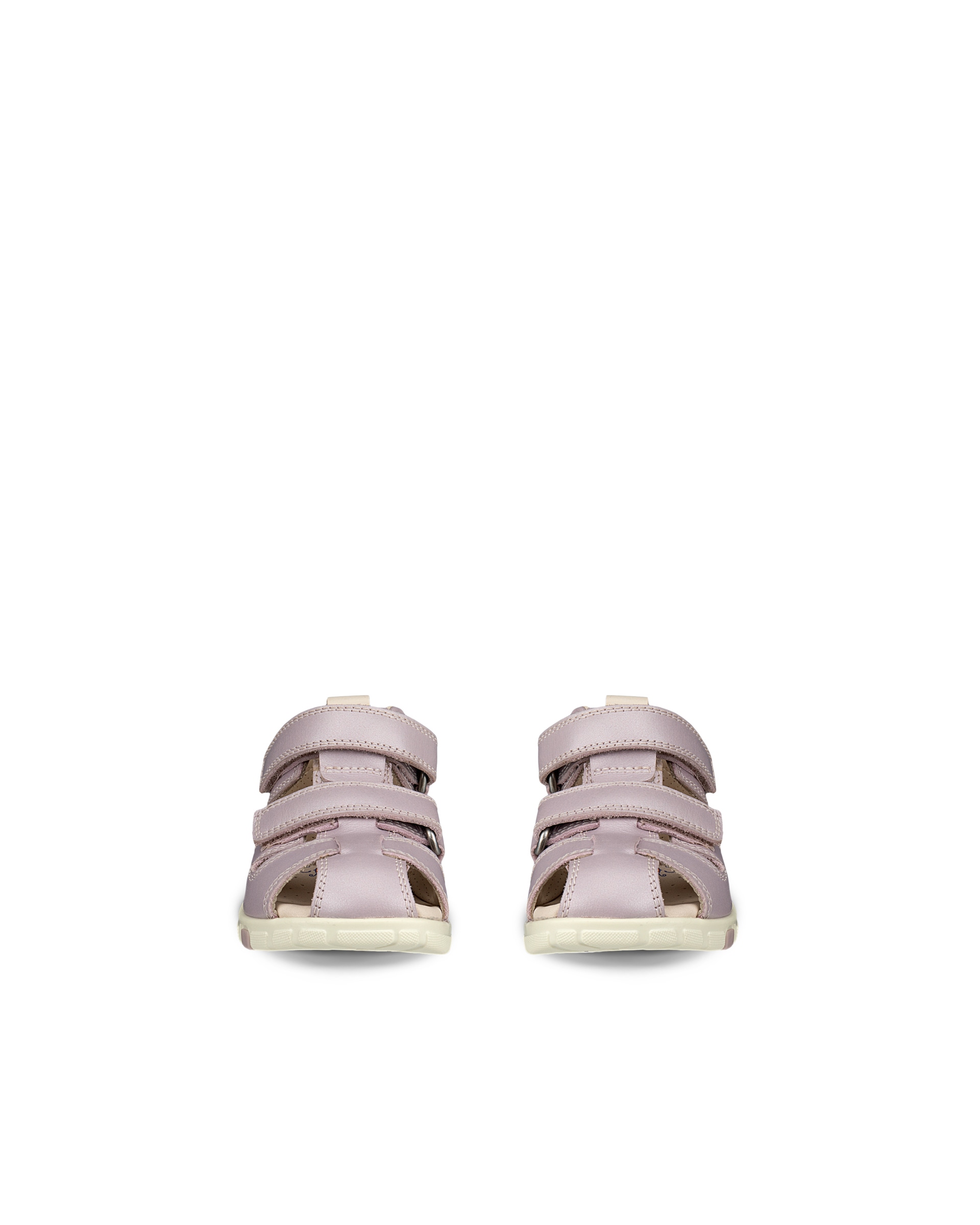 ECCO® Mini Stride sandale fisherman en cuir pour enfant - Rose - Front pair