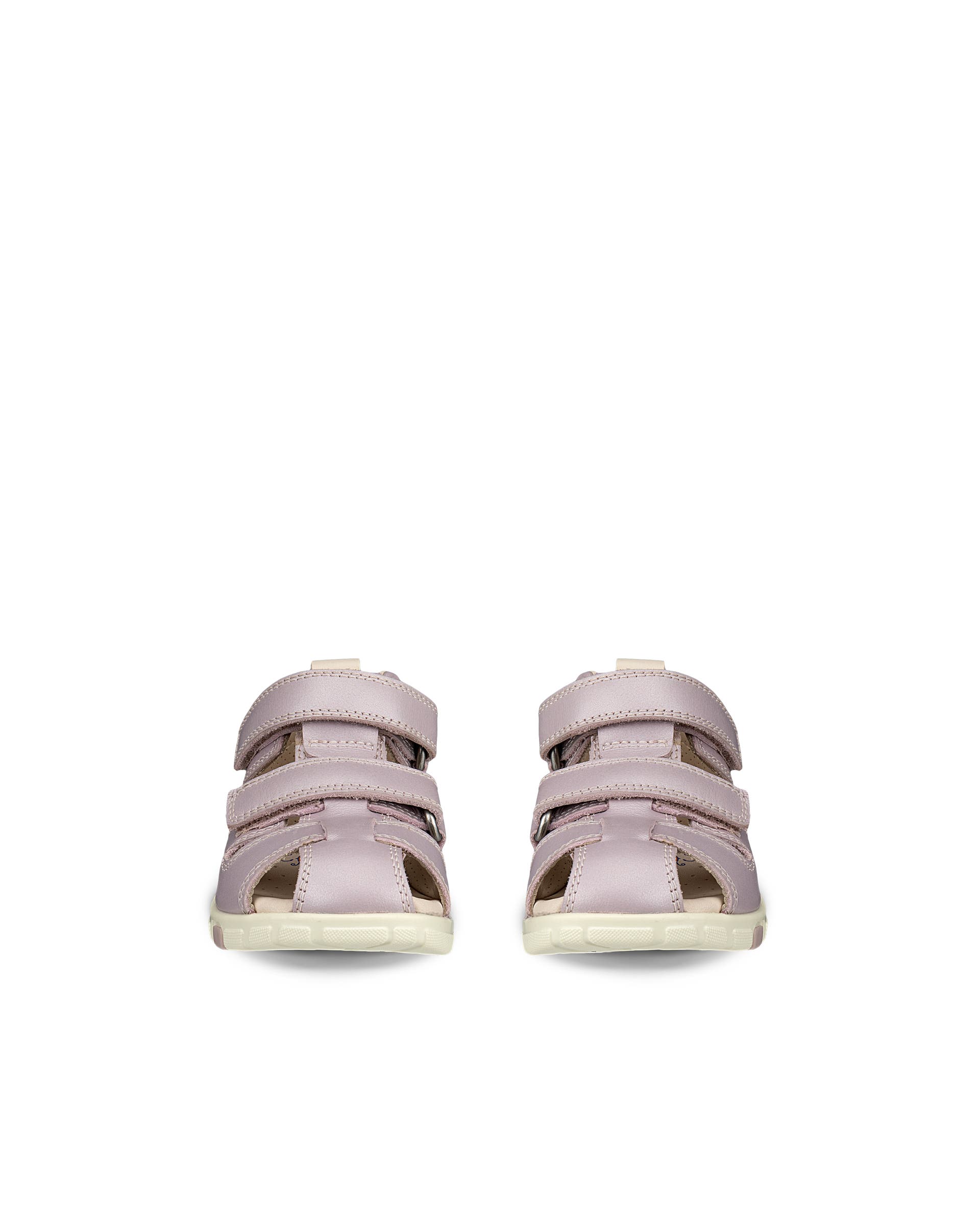 ECCO® Mini Stride Kinder Fischersandale aus Leder - Rosa - Front pair