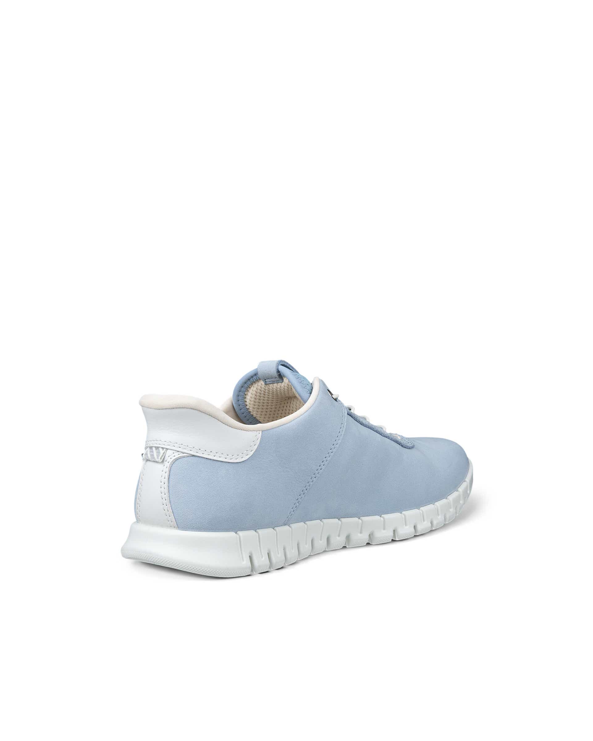 ECCO® GRUUV LITE Damen Nubuk-Schnürschuh - Blau - Back