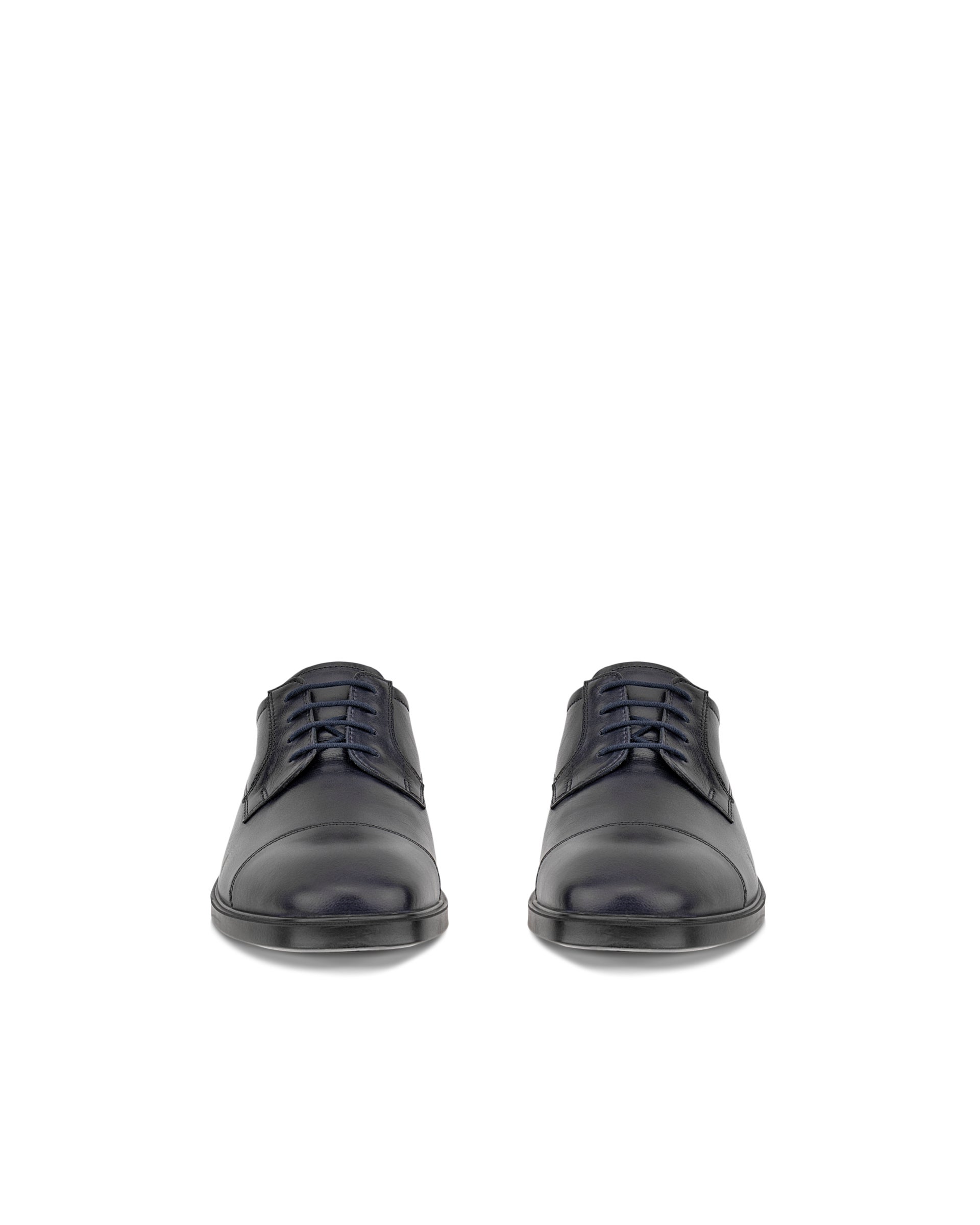 Men's ECCO® Metropole Milan Leather Derby Shoe - Blue - Front pair