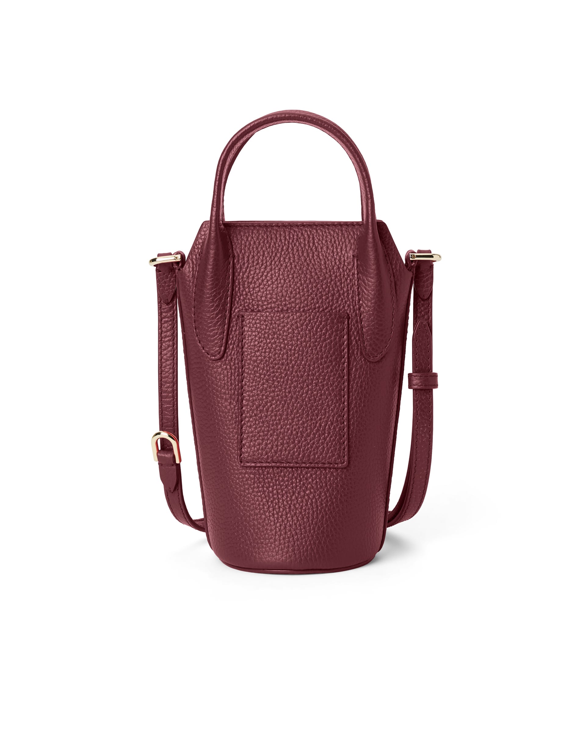 Women's ECCO® POT BAG Leather Bucket Bag - Red - Main