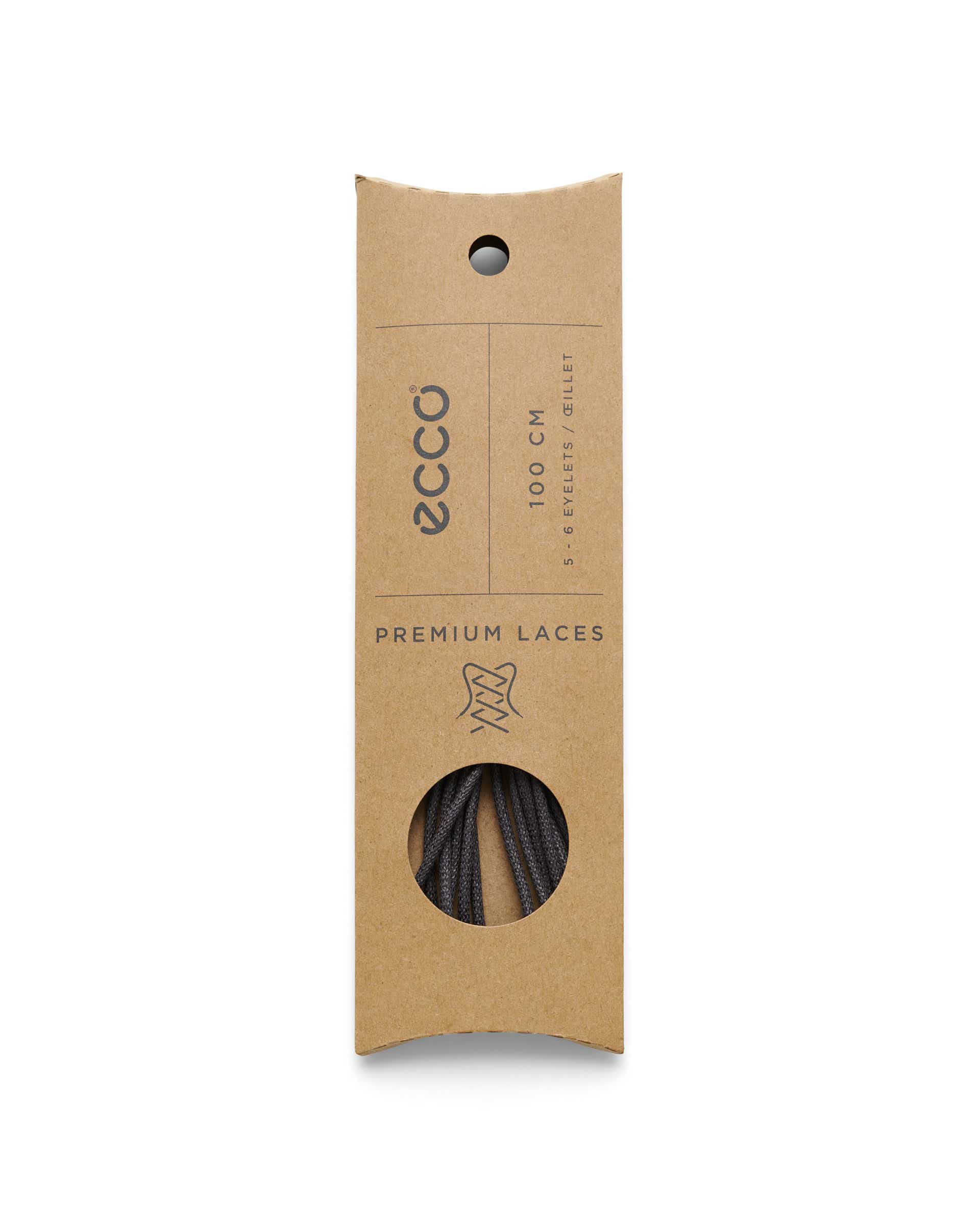 ECCO® Round Runde Schnürsenkel - Grau - Detail-2