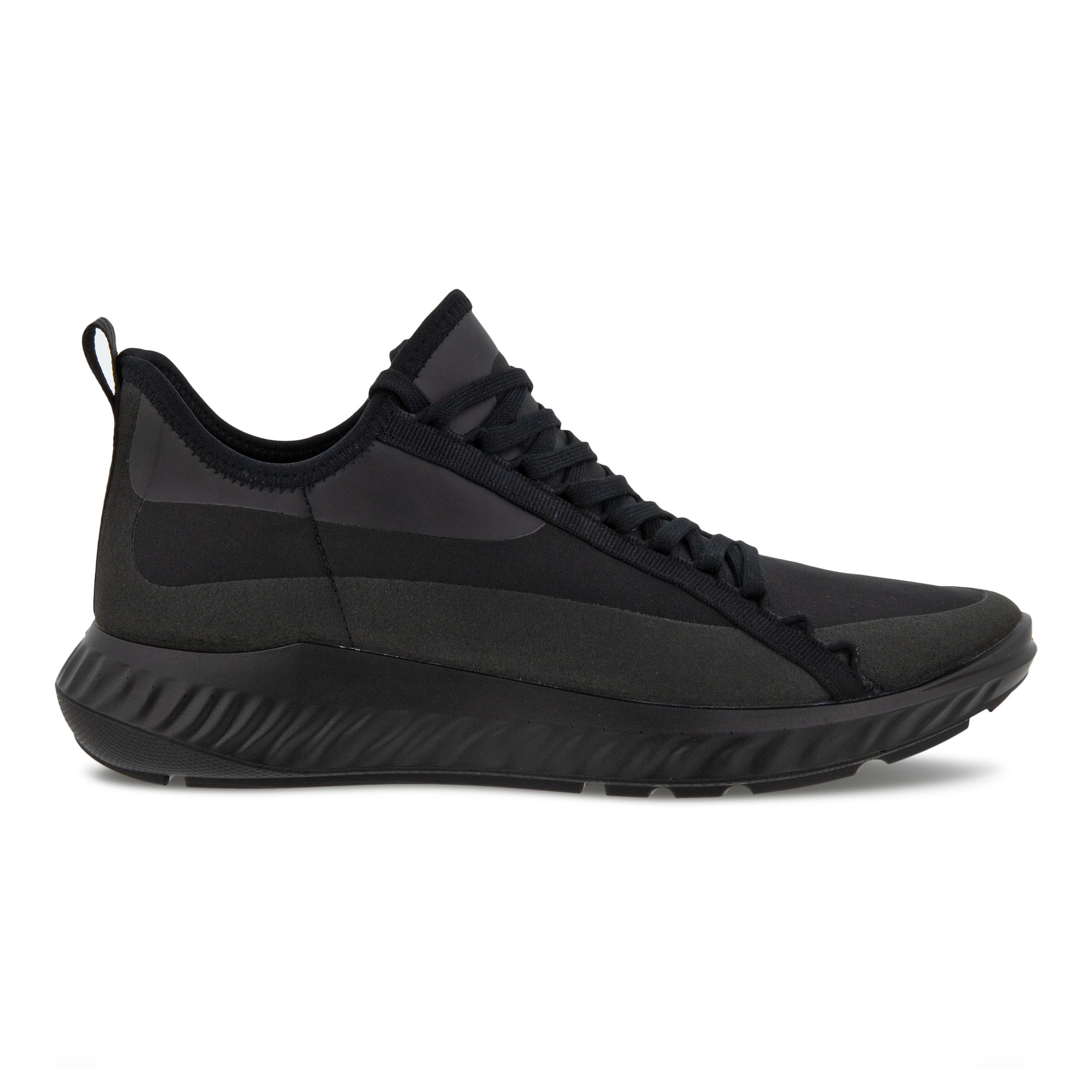 ECCO Men's Ath-1F Sneaker - Black - Outside