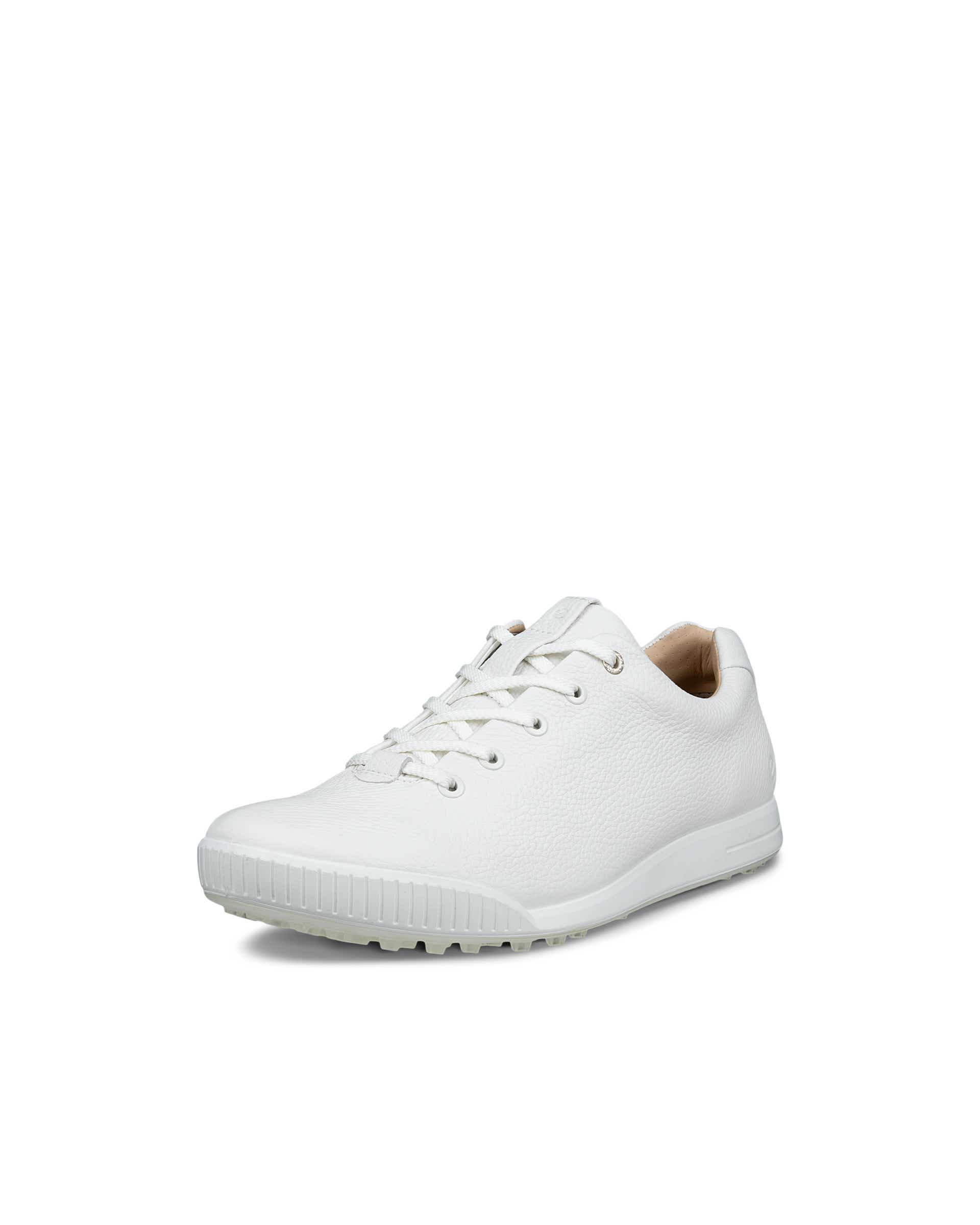 Men's ECCO® Golf Street Leather Waterproof Golf Shoe - White - Main