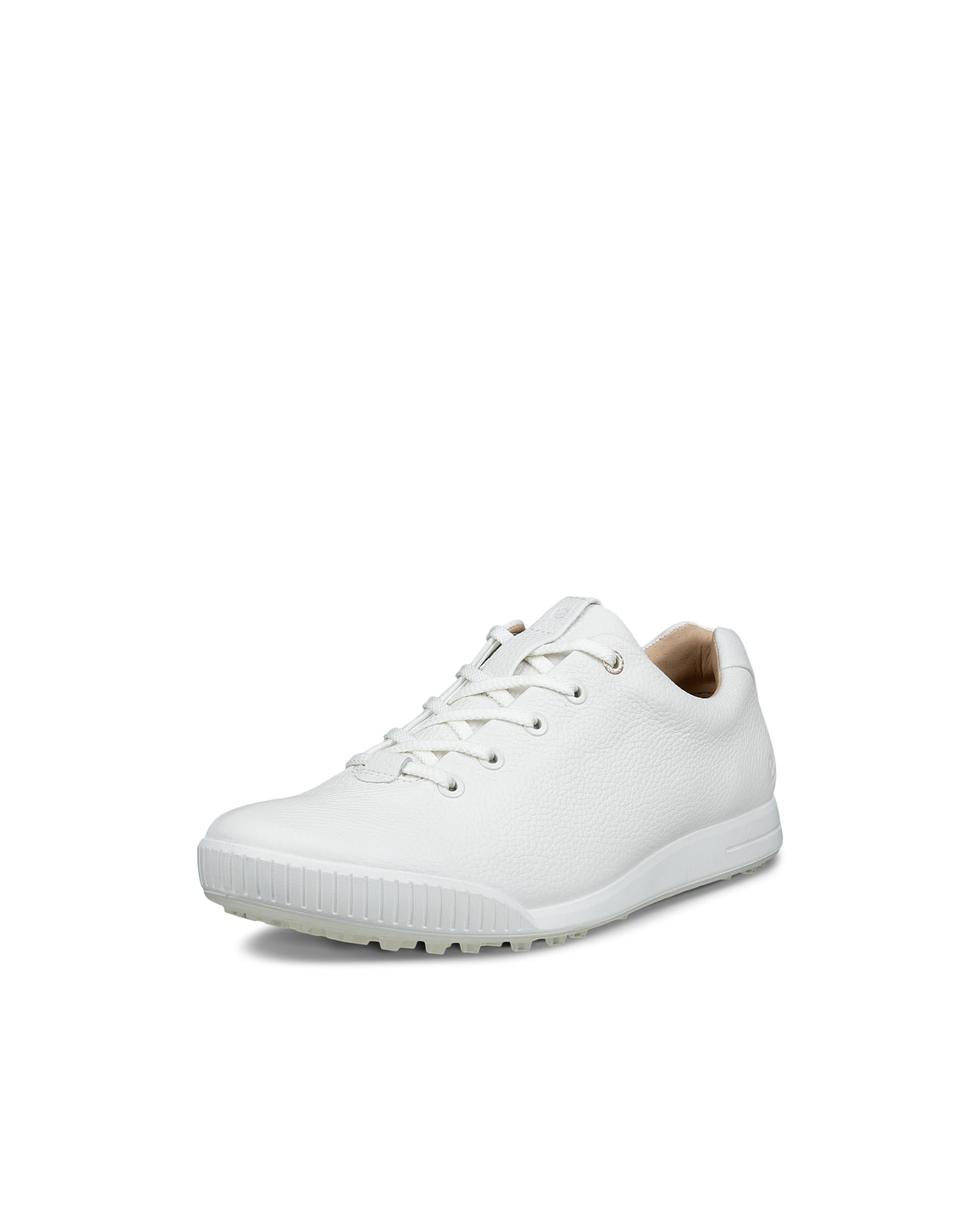 Men's ECCO® Golf Street Leather Waterproof Golf Shoe - White - Main