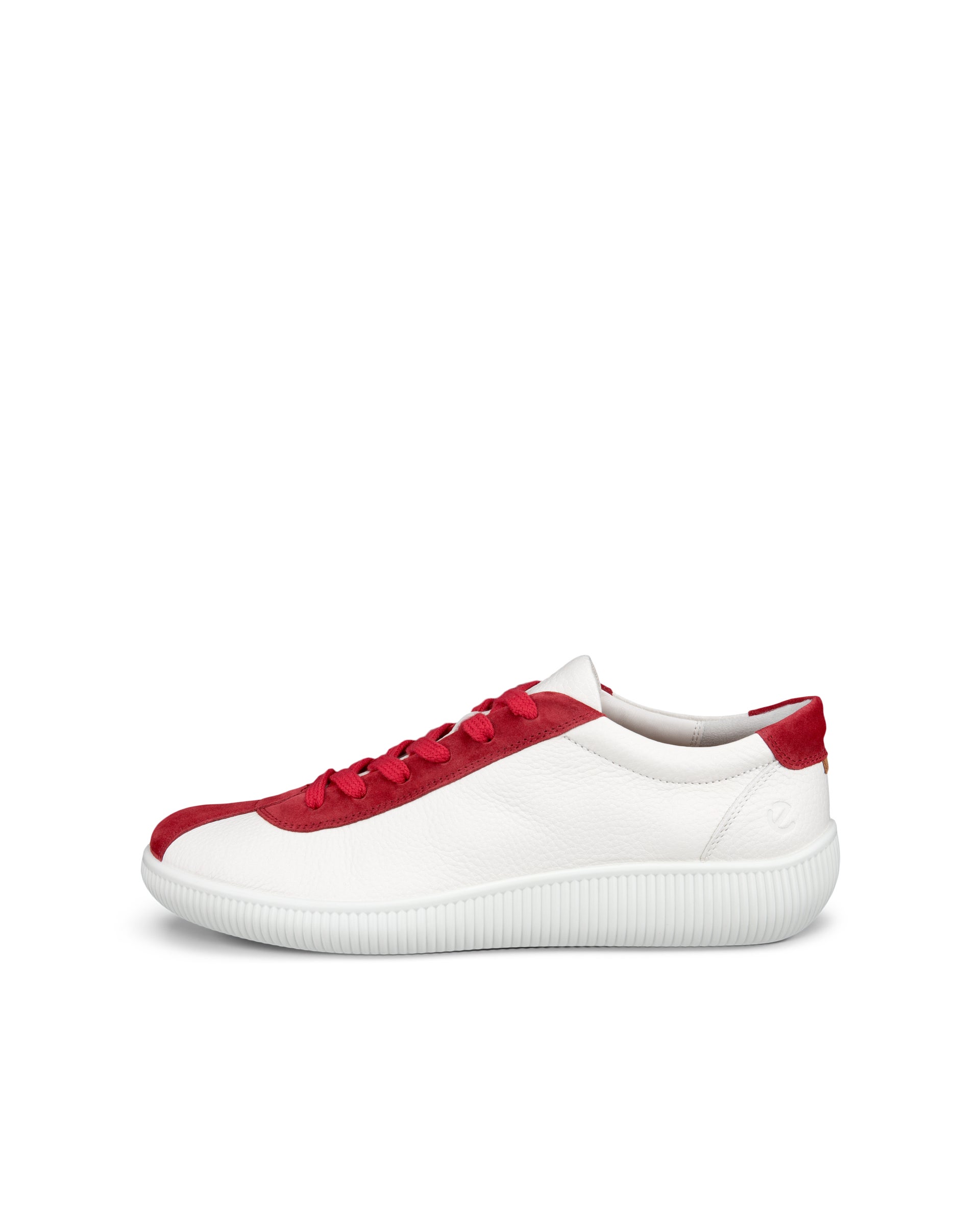 ECCO Soft Zero メンズ レザースニーカー - レッド - Outside