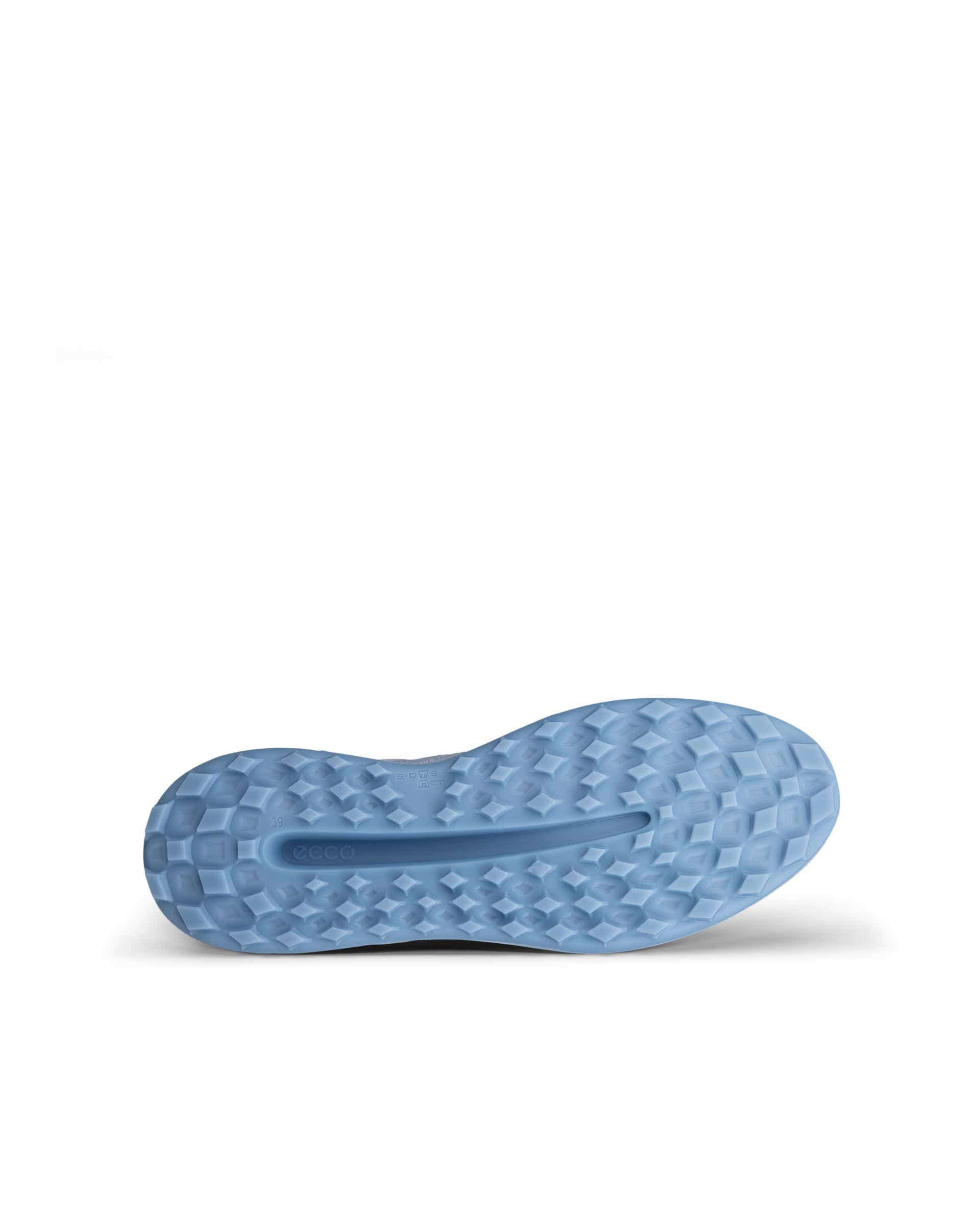 Women's ECCO® Golf Street Vibe Leather Waterproof Golf Shoe - Blue - Sole