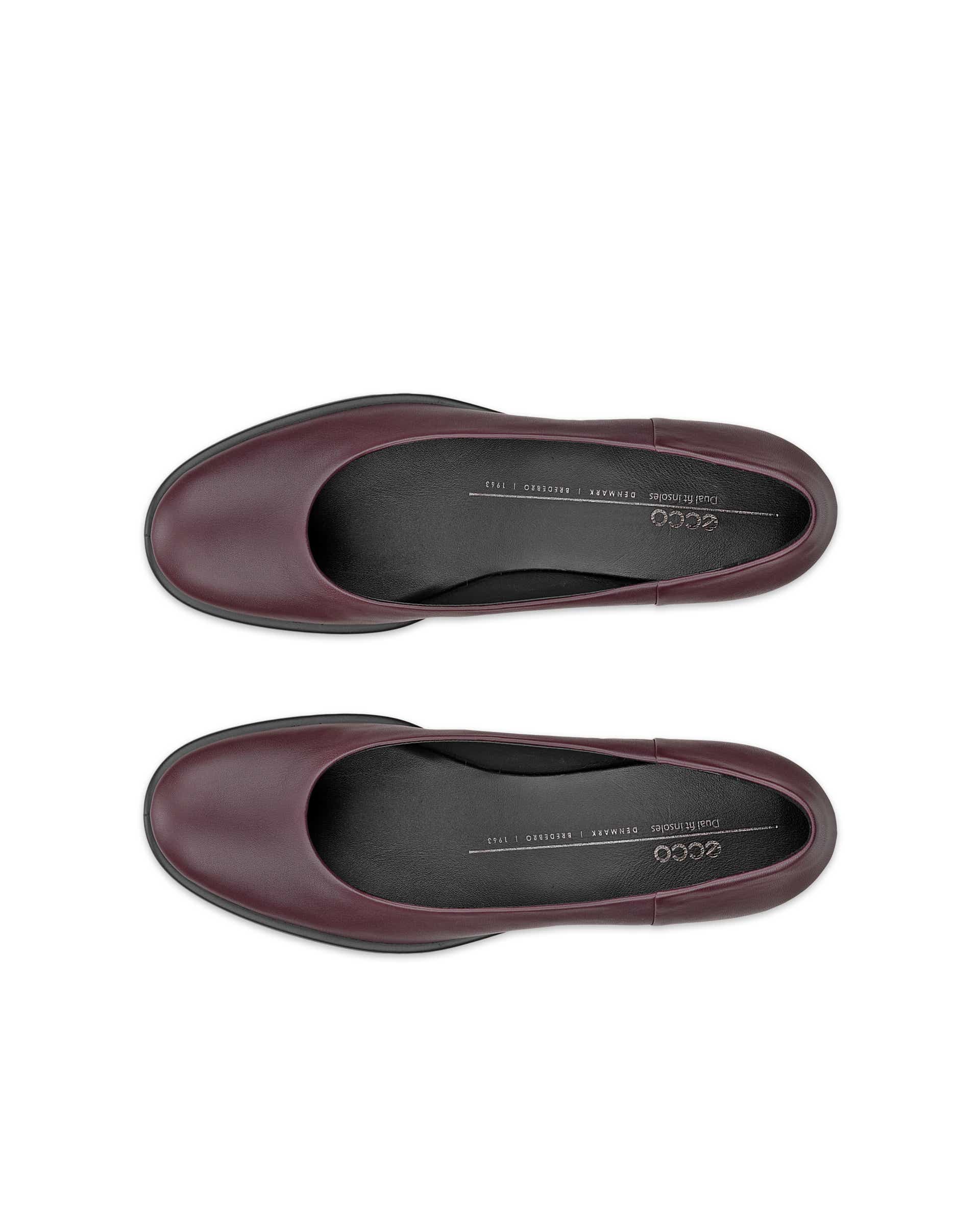 ECCO Sculpted LX 35 ウィメンズ レザーブロックヒールパンプス - パープル - Top left pair