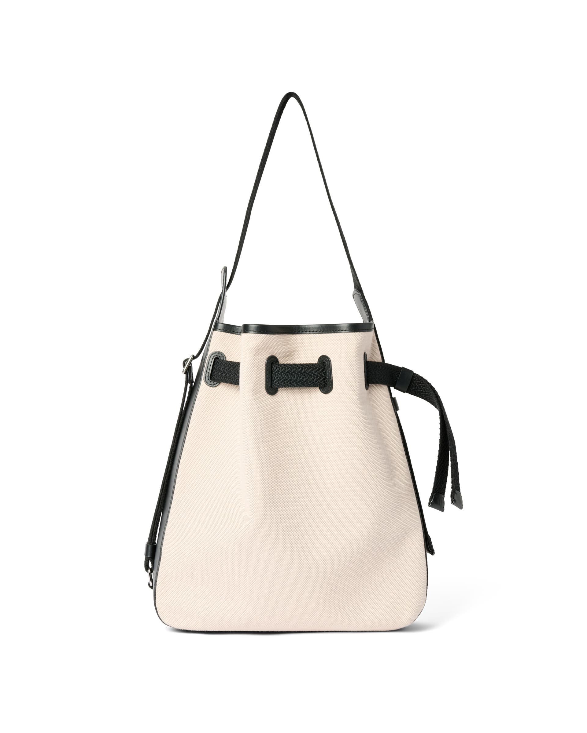 ECCO® Sail Medium Canvas Leather Hobo Bag - Beige - Main