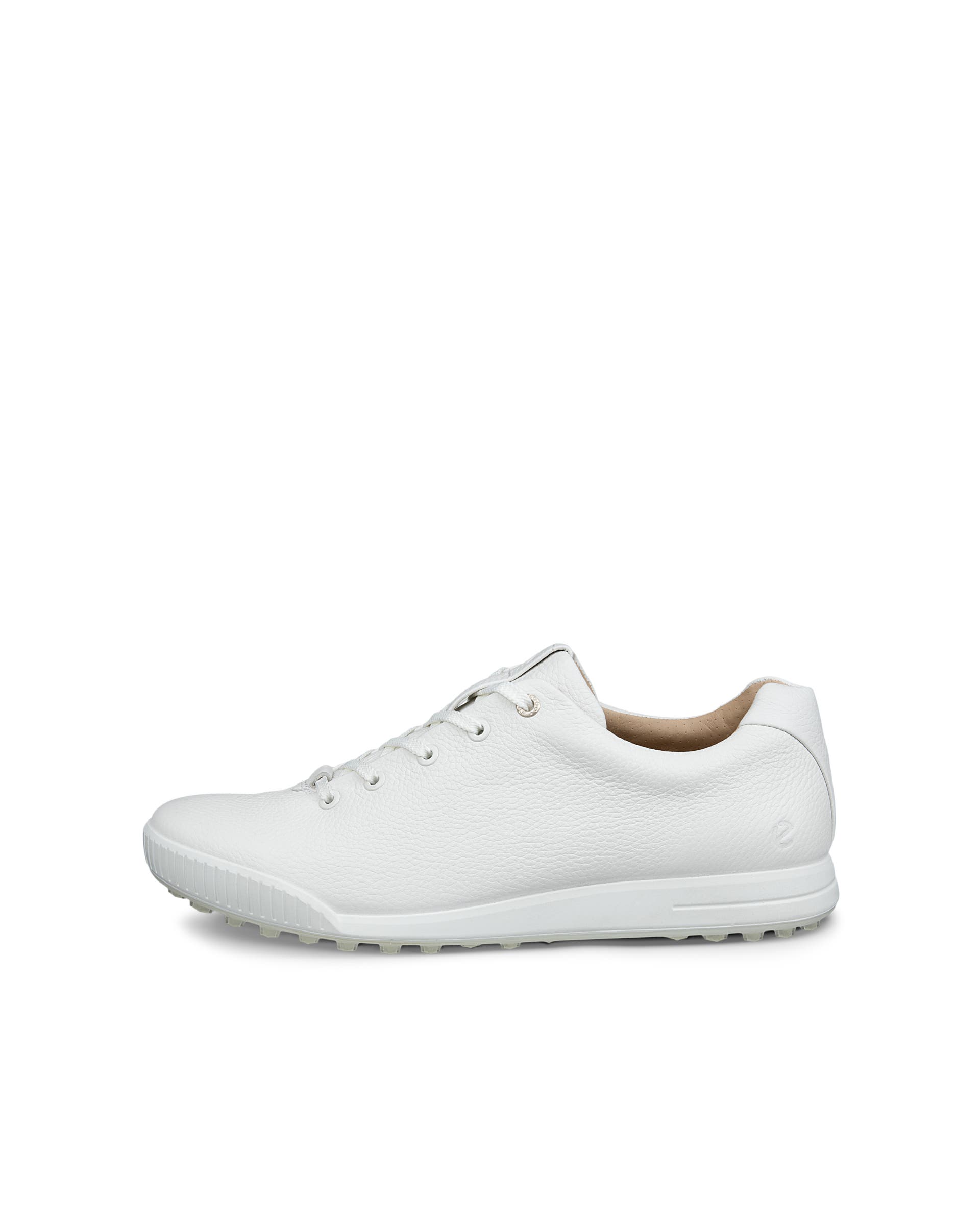 Men's ECCO® Golf Street Leather Waterproof Golf Shoe - White - Outside