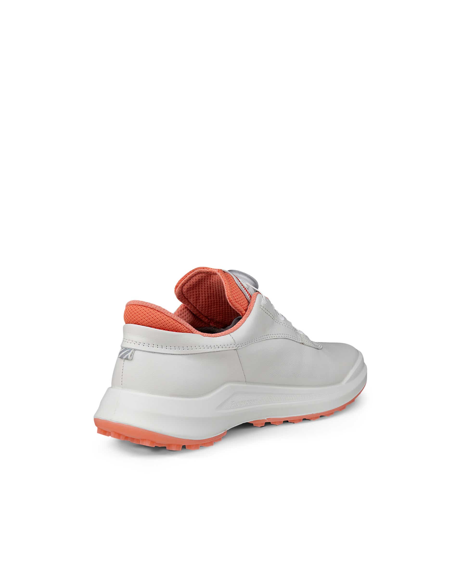 Women's ECCO® Golf Core Leather Waterproof Golf Shoe - White - Back