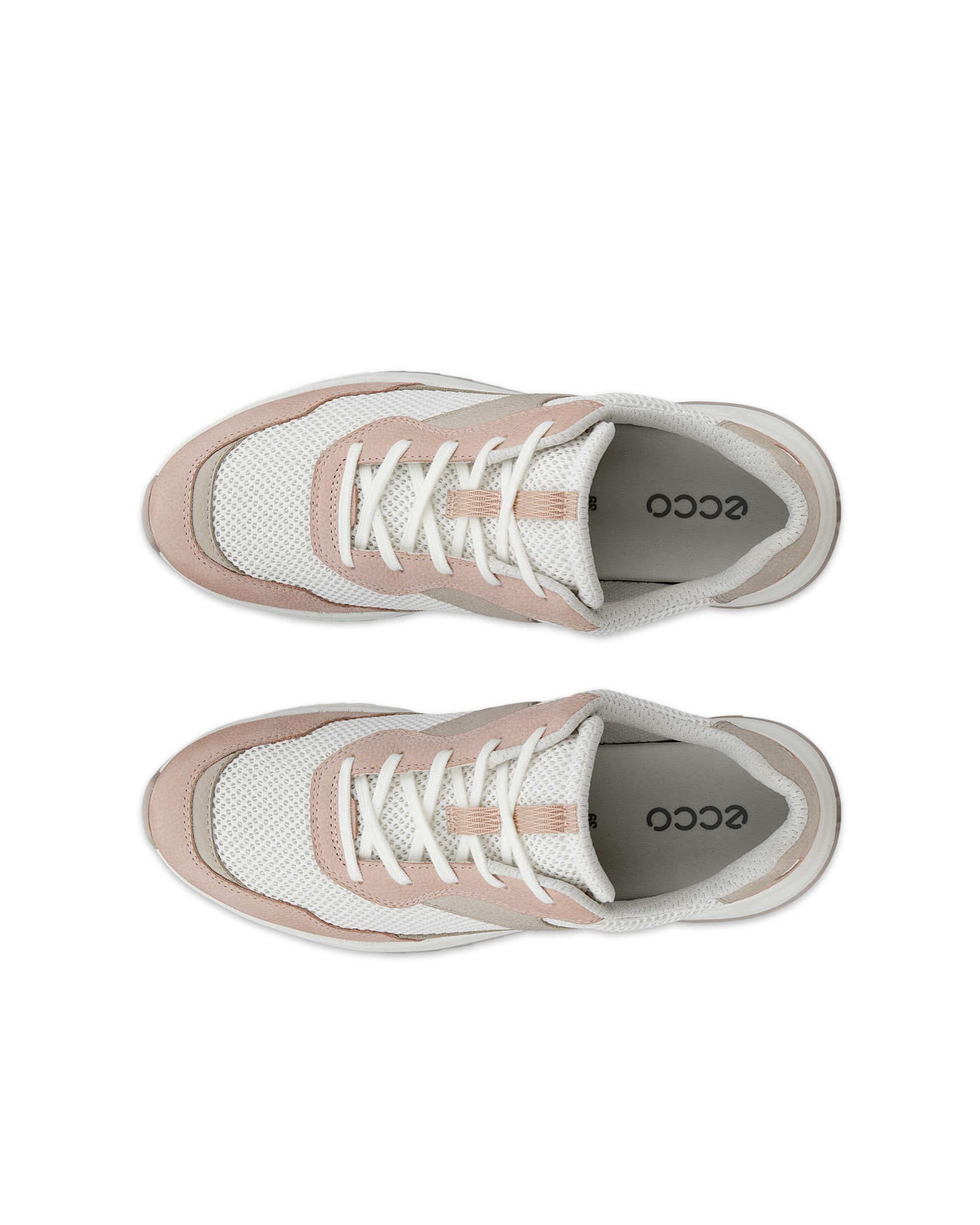 Zapatillas de piel ECCO® OTM para mujer - Rosa - Top left pair