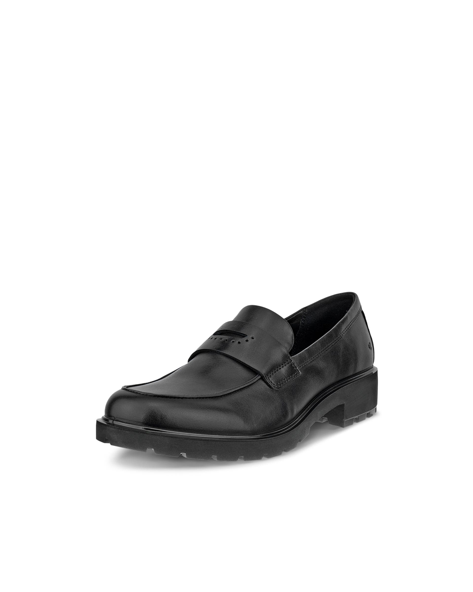 Damskie skórzane loafery ECCO® METROPOLE VIENNA - Czarny - Main