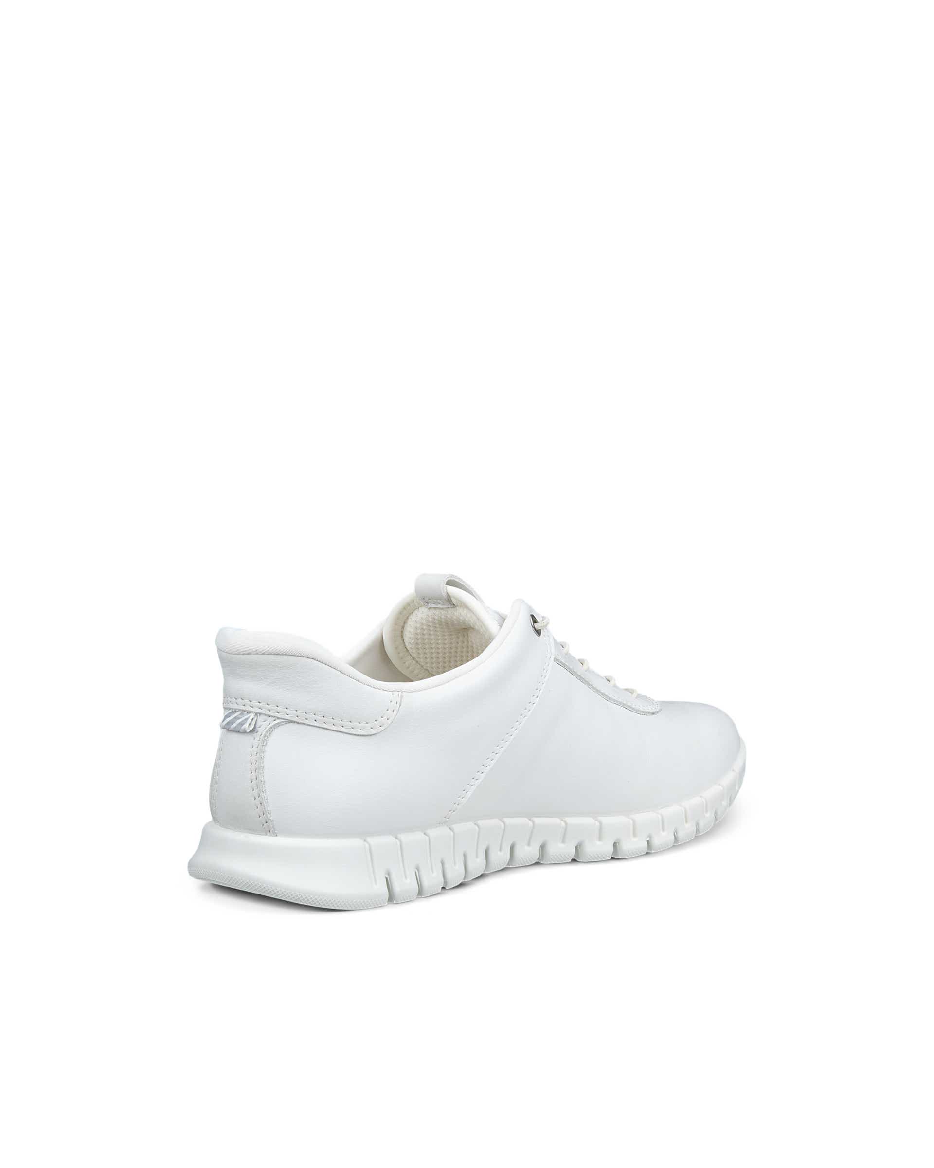 ECCO® GRUUV LITE Damen Lederschnürschuh - Weiss - Back