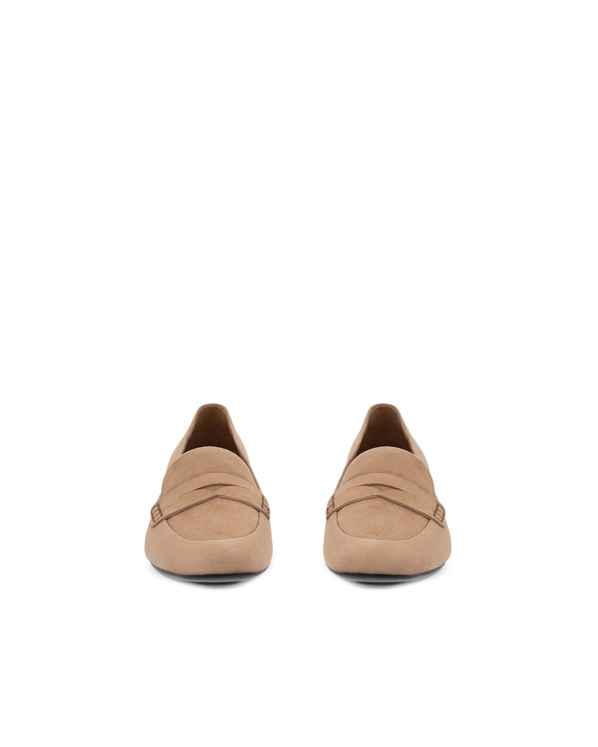 ECCO® LIVA 35 dames suède penny loafer - Bruin - Outside