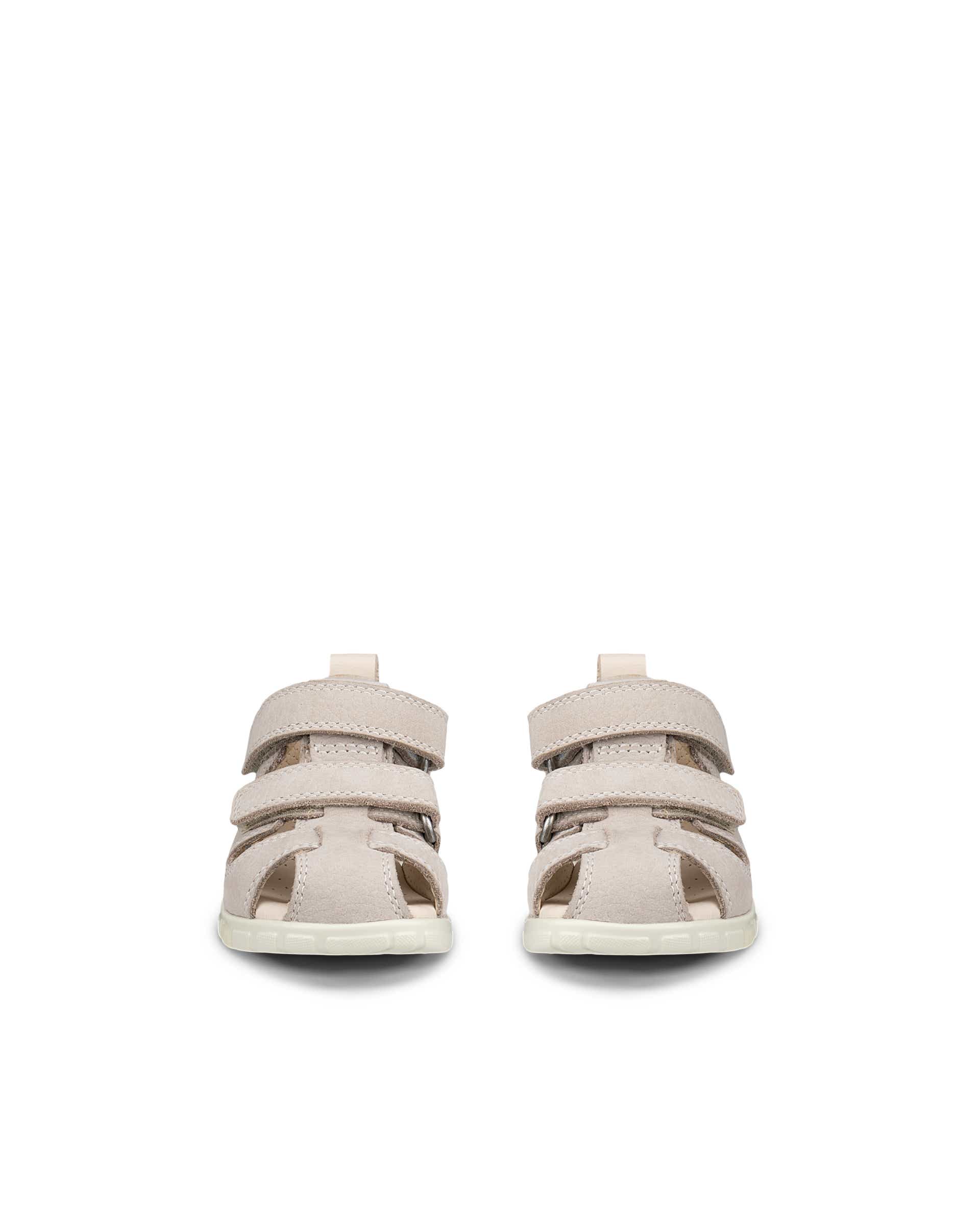 Sandálias pescador nobuck criança ECCO® MINI STRIDE SANDAL - Cinzento - Front pair