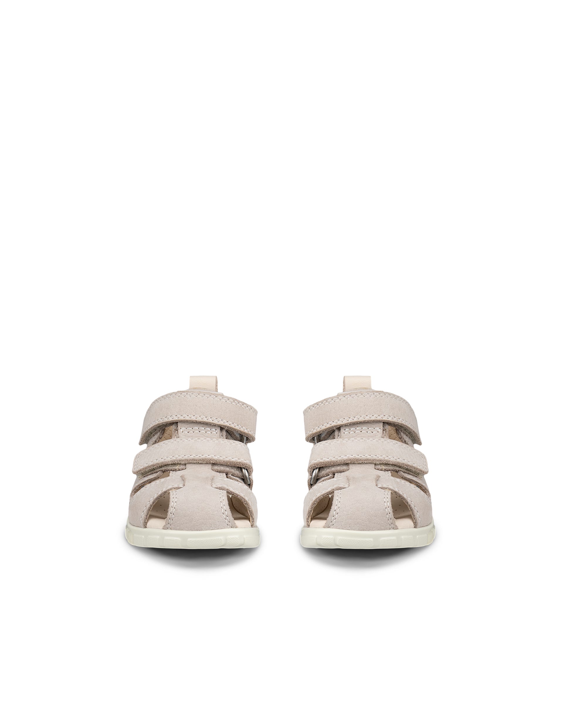 Sandálias pescador nobuck criança ECCO® MINI STRIDE SANDAL - Cinzento - Front pair