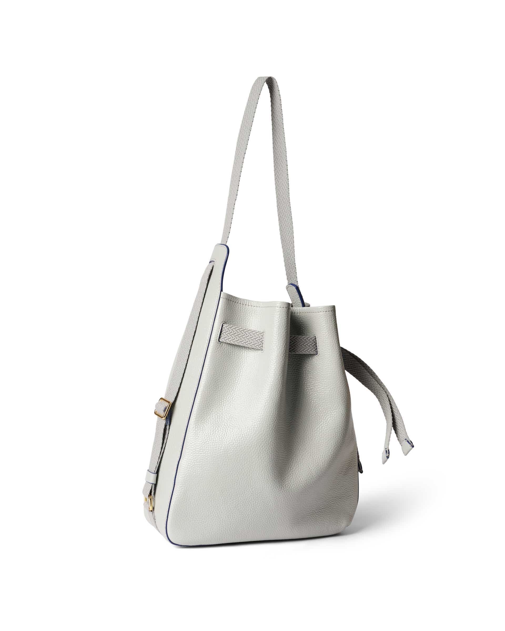 ECCO Sail Medium レザーショルダーバッグ - グレー - Back