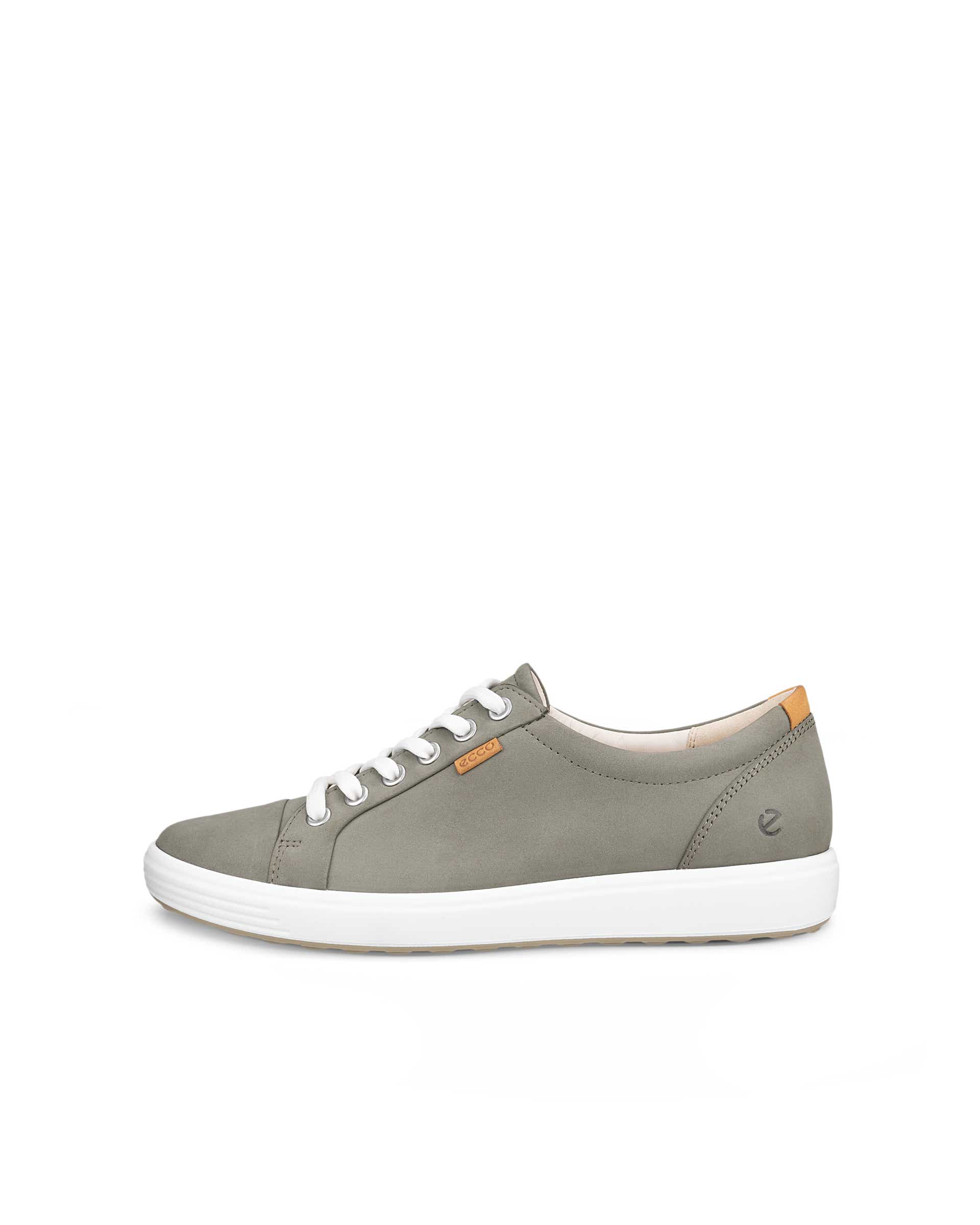 ECCO® SOFT 7 chaussures à lacet en nubuck pour femme - Vert - Outside