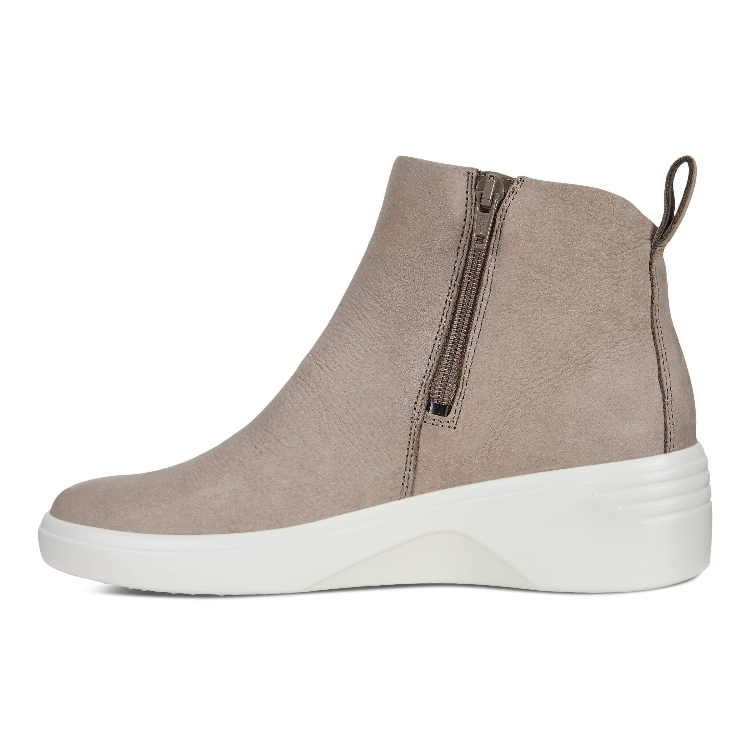 ECCO Soft 7 Wedge Side-zip Bootie - Grey - Inside