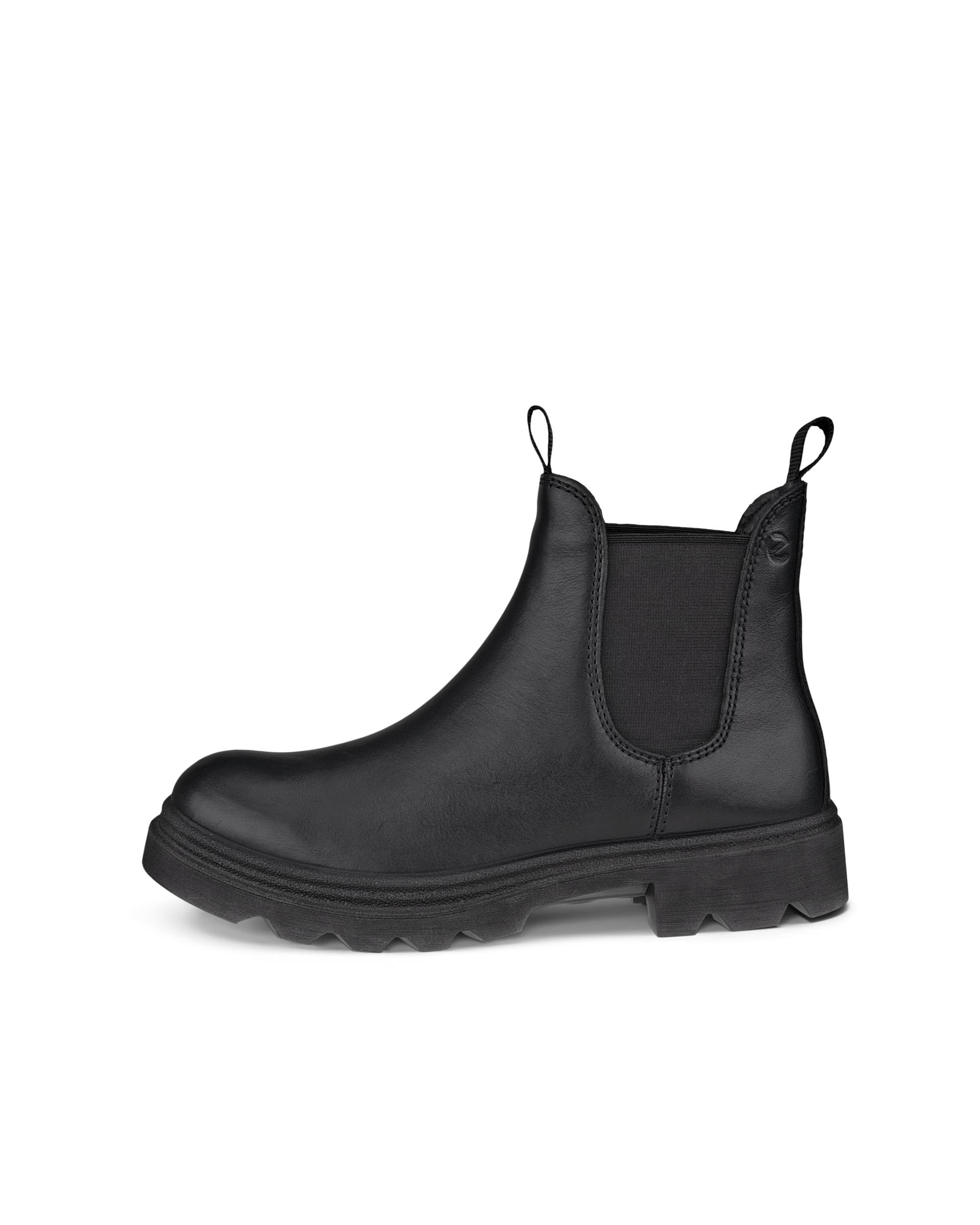 ECCO® Grainer odiniai „Chelsea“ stiliaus batai moterims - Juoda - Outside
