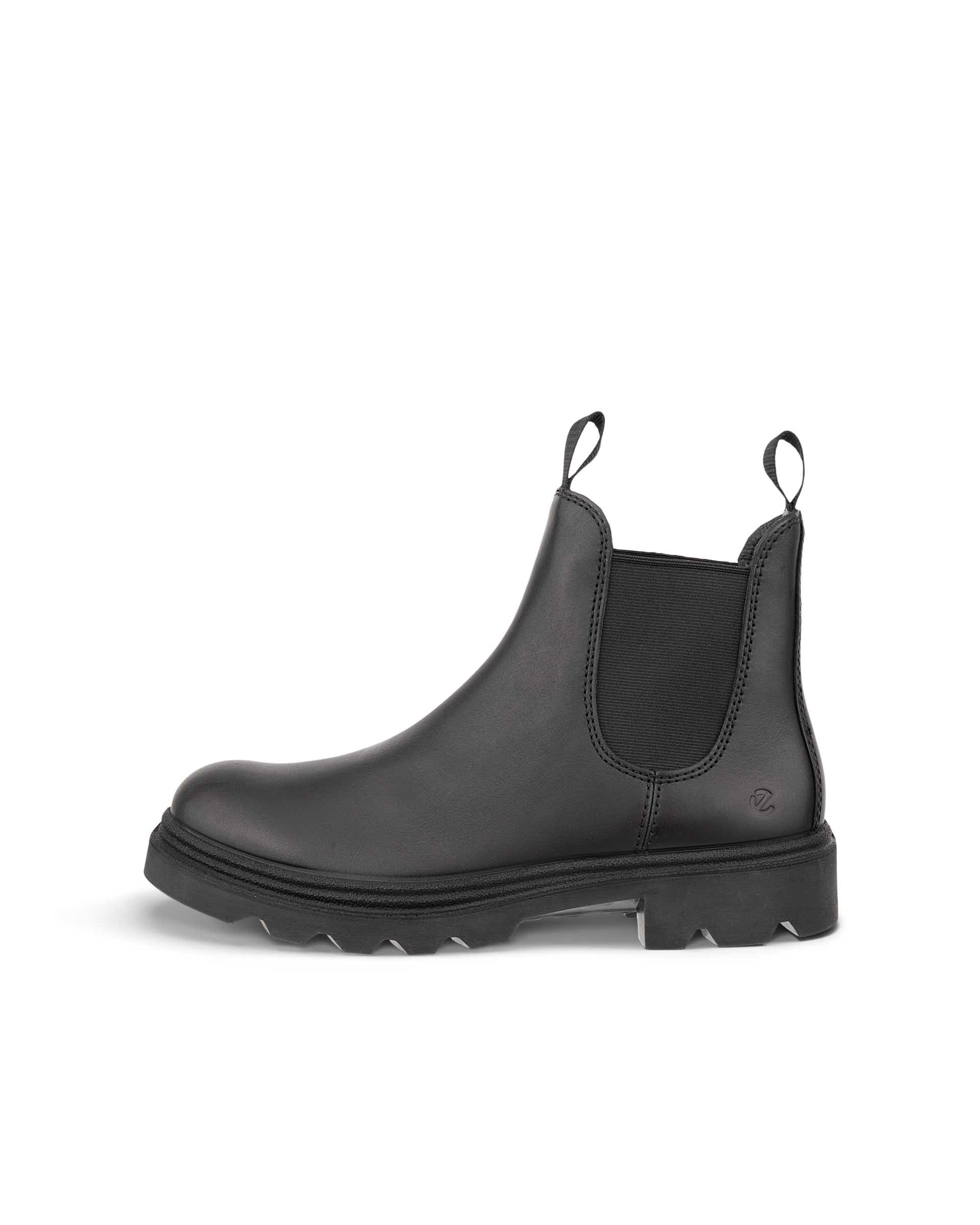 ECCO Grainer ウィメンズ レザーチェルシーブーツ | ブラック ECCO Grainer ウィメンズ レザーチェルシーブーツ | ブラック