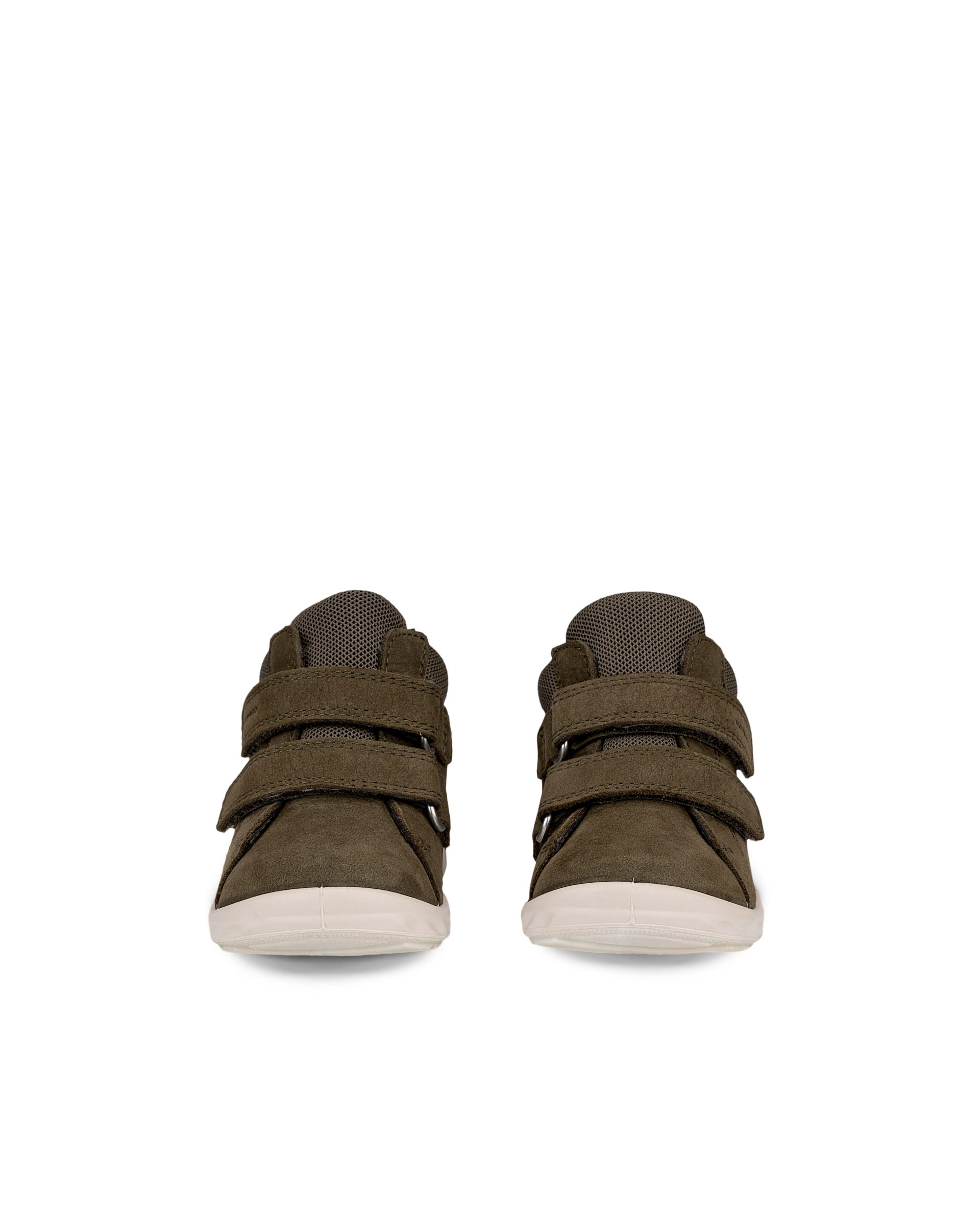 Dziecięce nubukowe buty sportowe na rzepy ECCO® SP.1 LITE INFANT - Zielony - Front pair