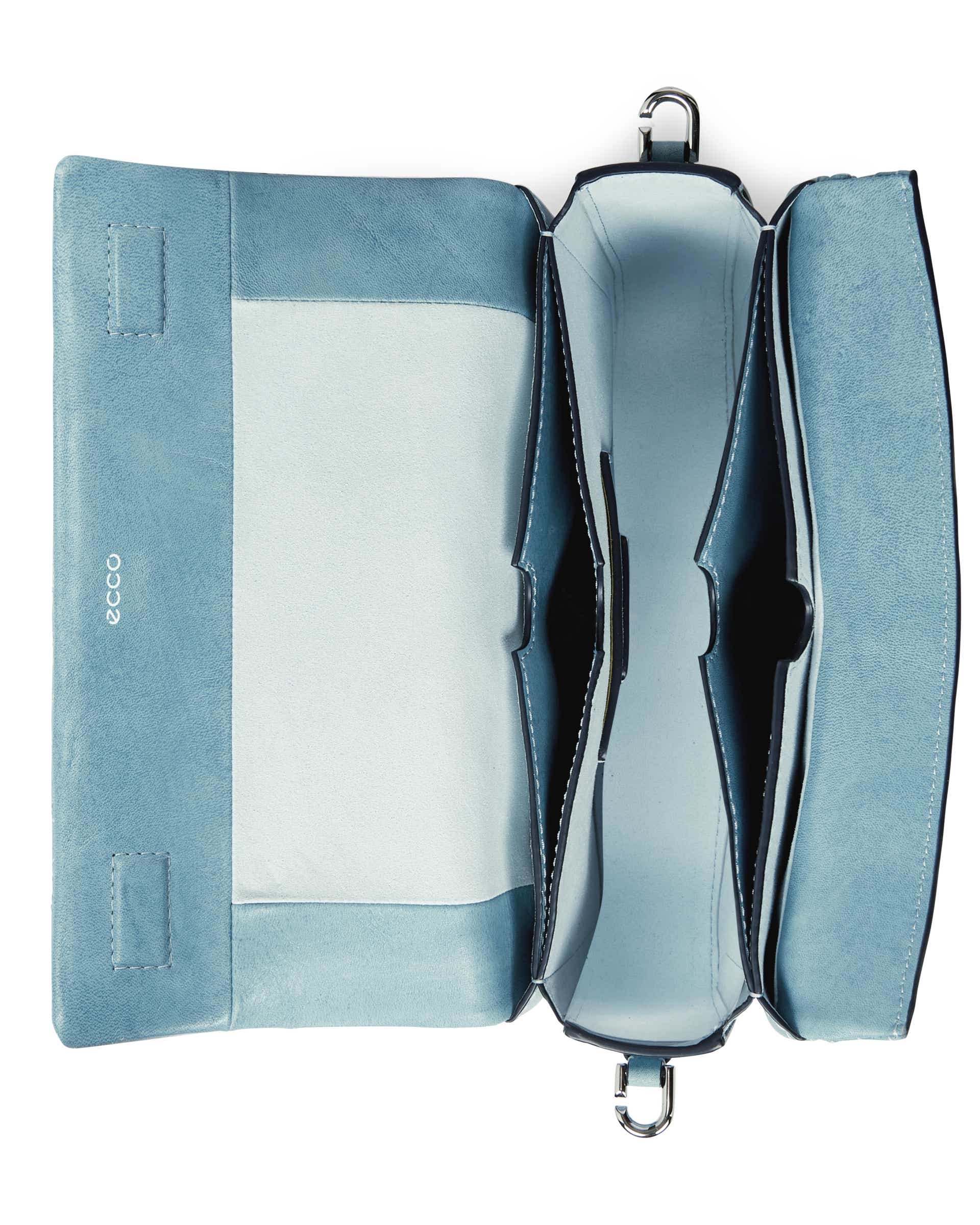 ECCO Pinch Large Quilted Wave Indigo レザークロスボディバッグ - ブルー - Birdeye