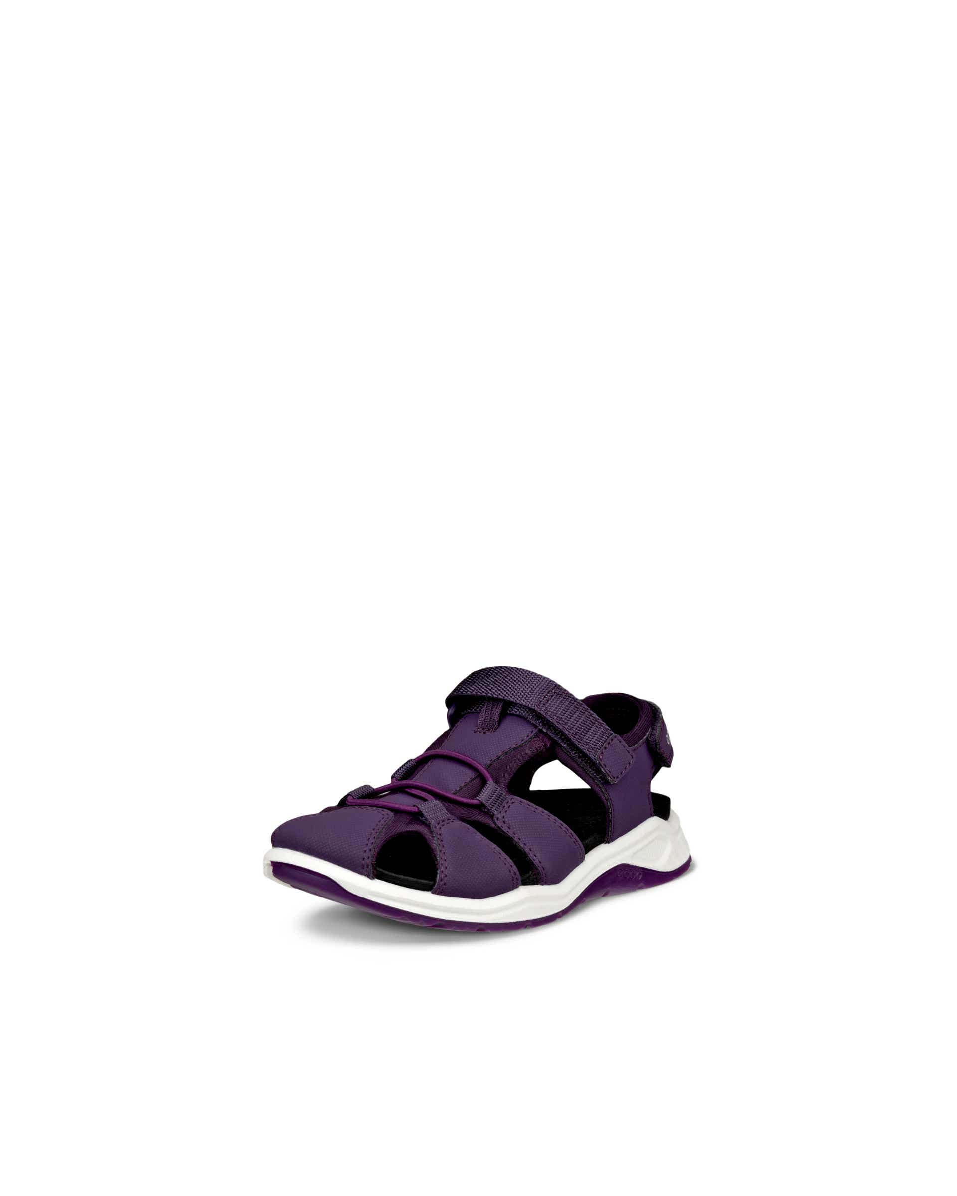 ECCO® Soft 2.0 chaussures de marche en cuir pour femme - Violet - Main