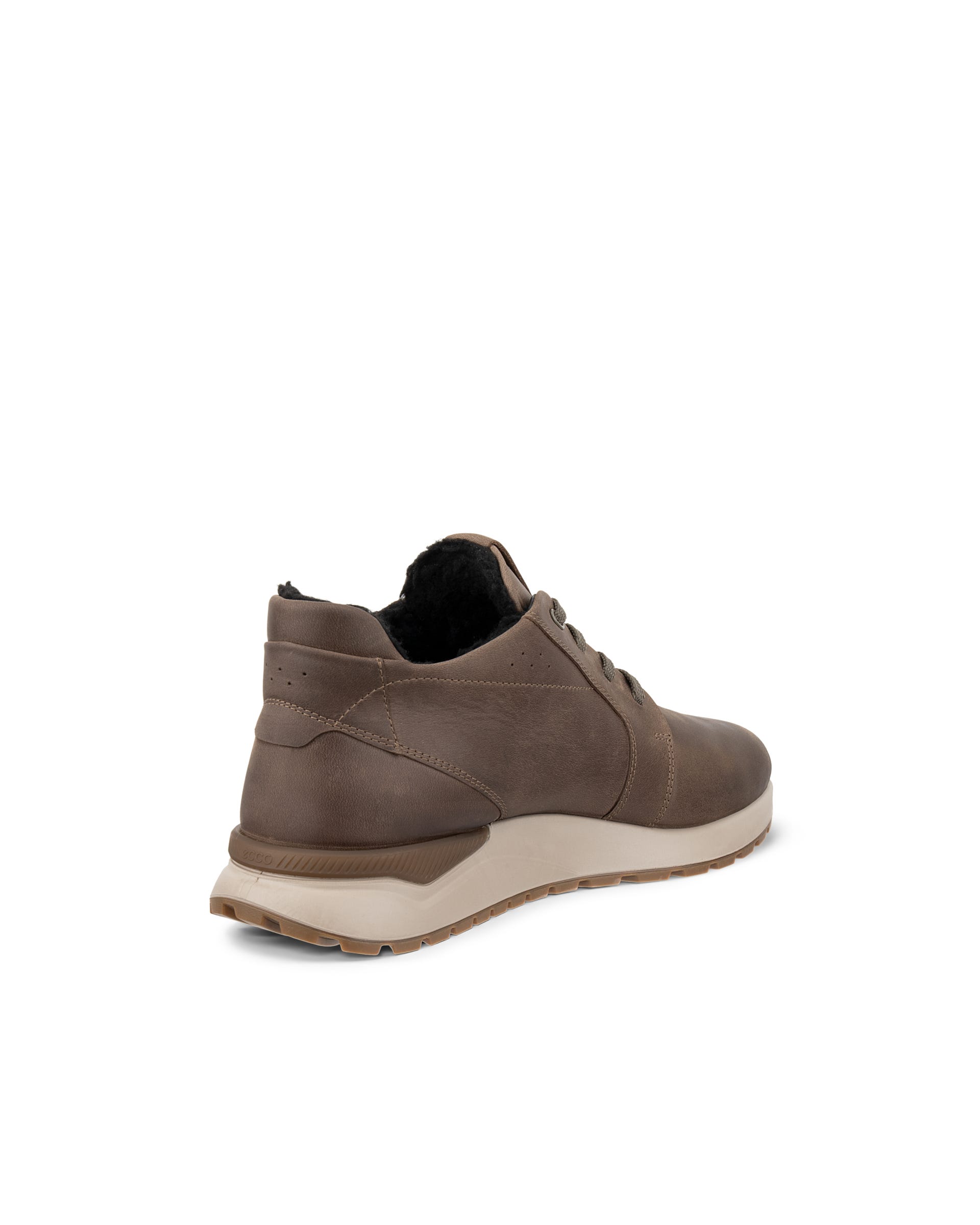 Men's ECCO® ASTIR NEO Nubuck Sneaker Boot - Brown - Outside