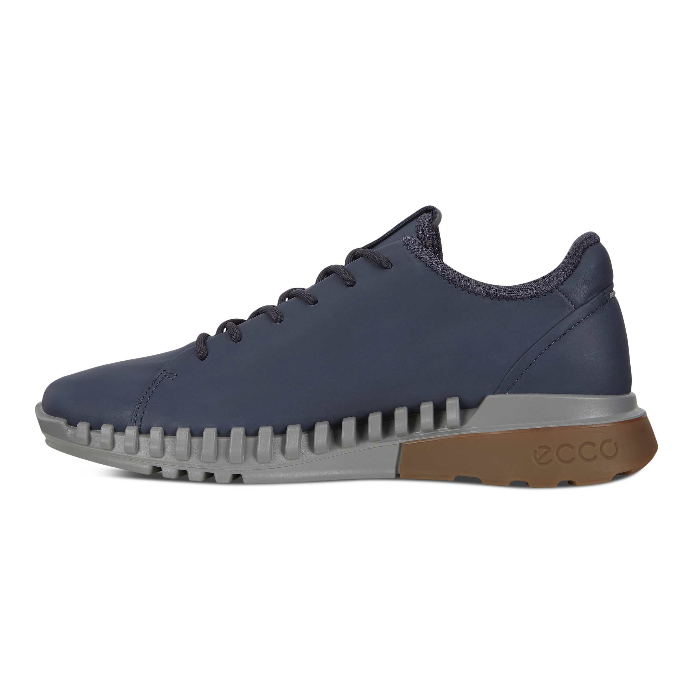 ECCO Zipflex Low メンズ レザースニーカー - ブルー - Inside