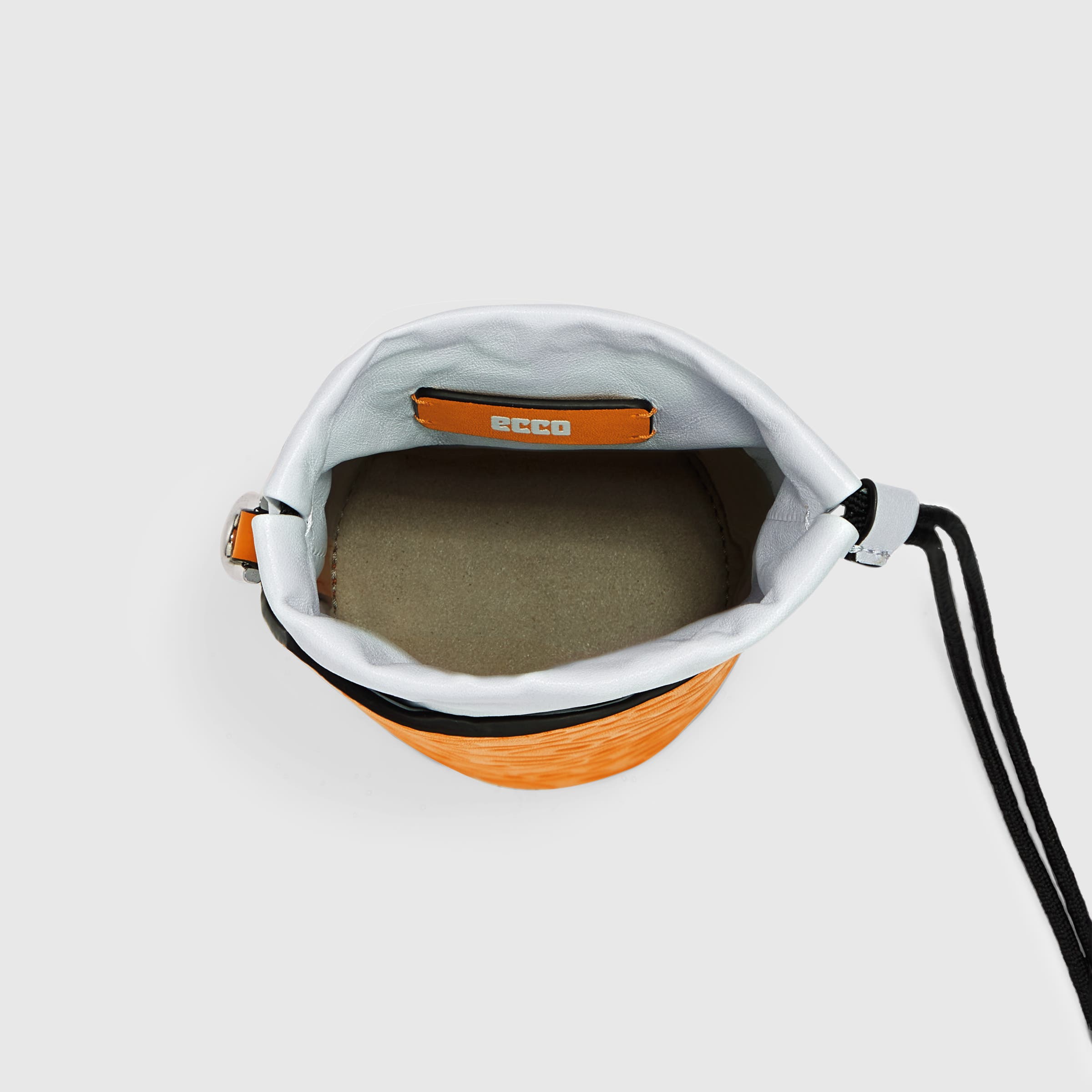 ECCO® E Pot Sling Monogram Leather Crossbody Bag - Orange - Birdeye