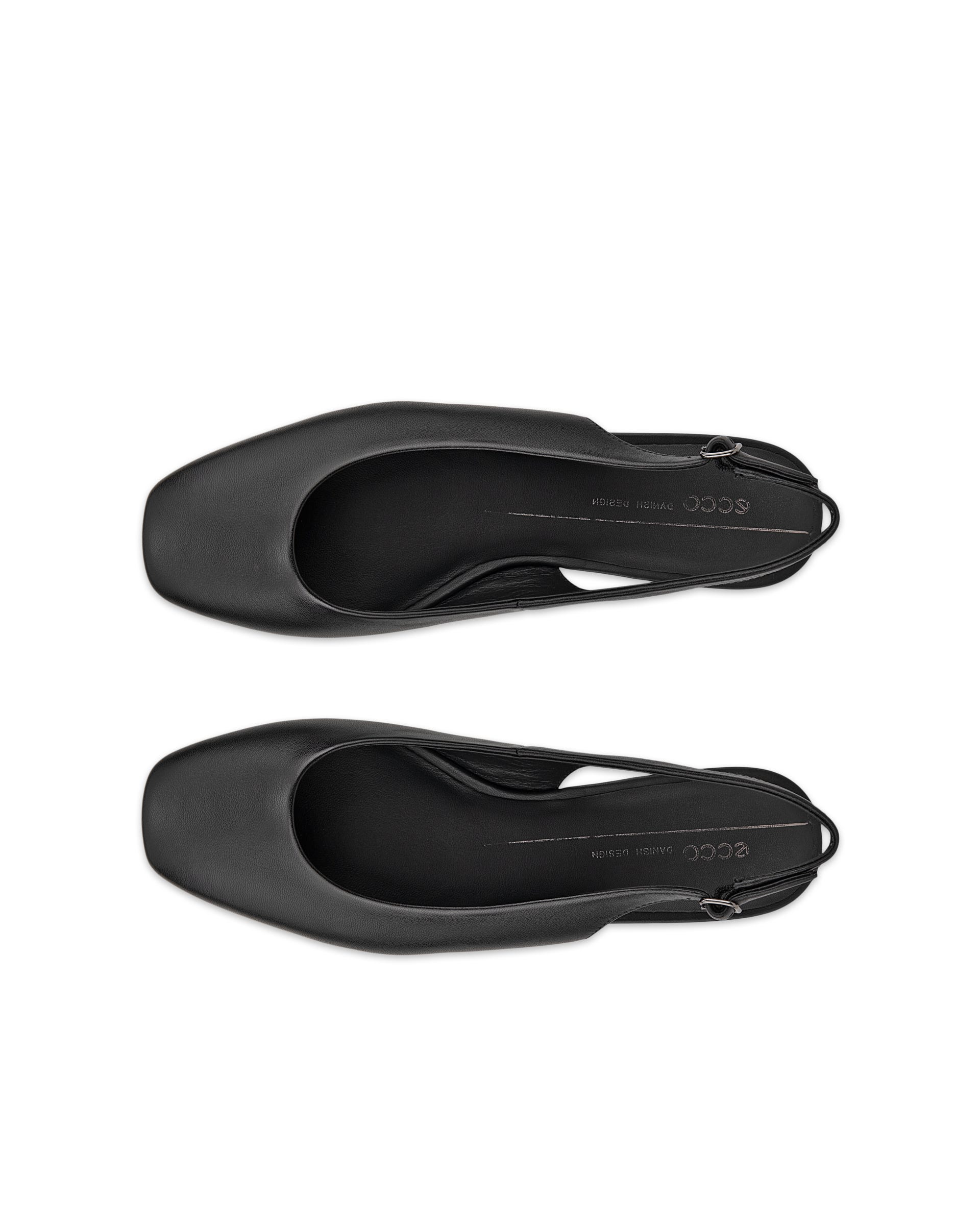 ECCO MARGOT SLING BACK FLAT - Black - Outside