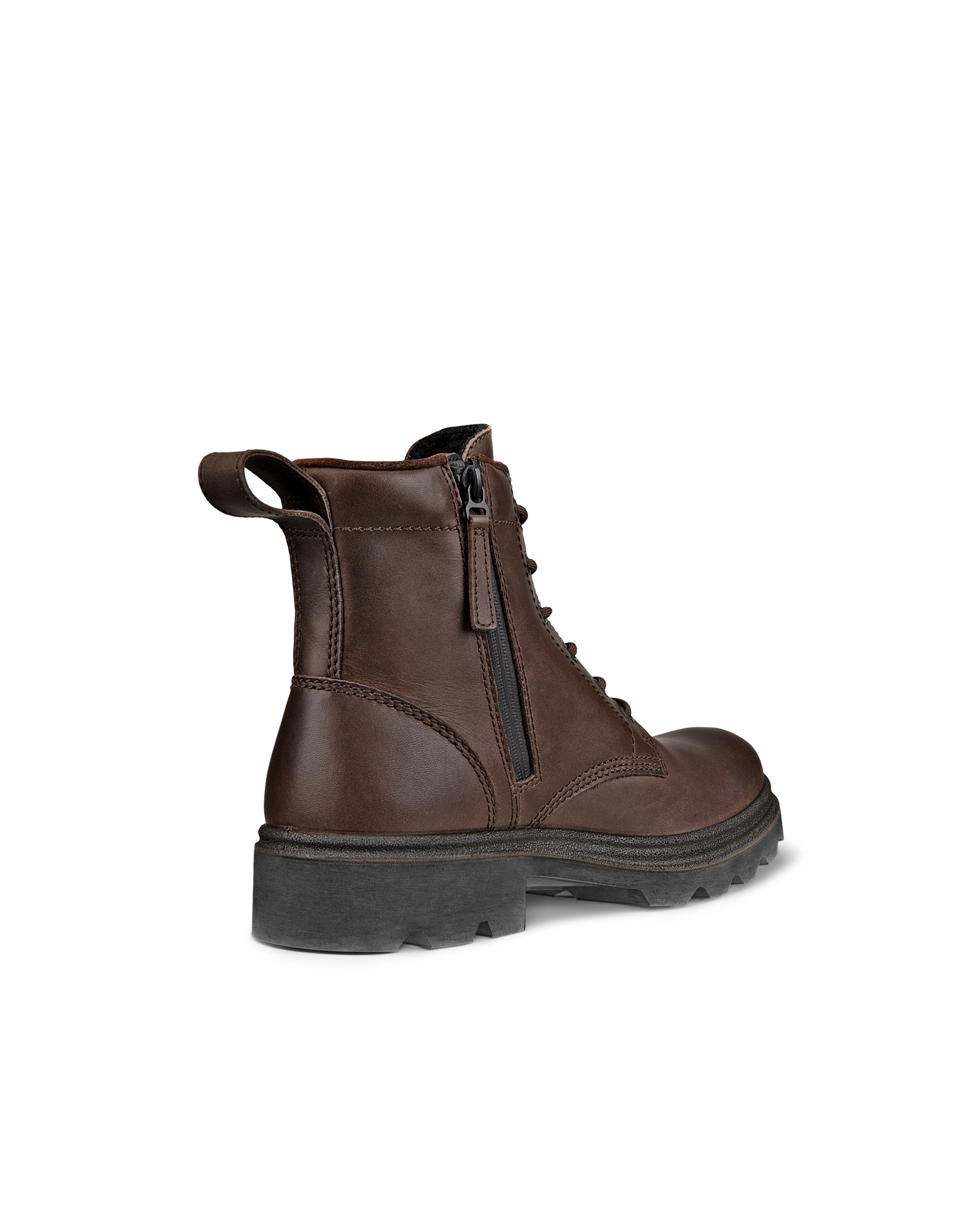 Botas de piel con cordones ECCO® Grainer para hombre - Marrón - Back
