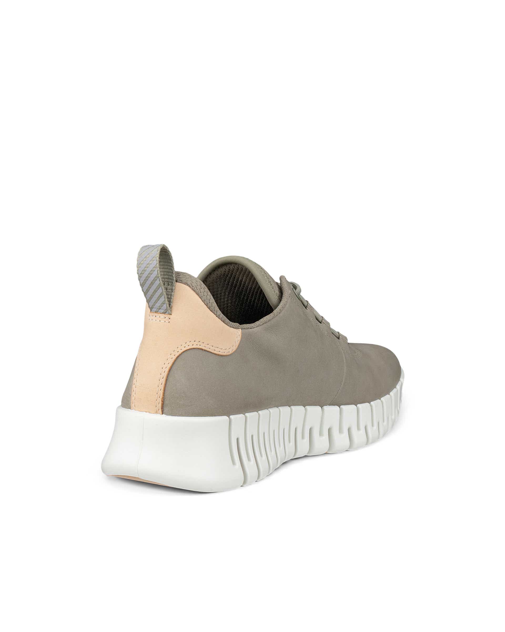 ECCO® GRUUV dames nubuck sneaker - Groen - Back