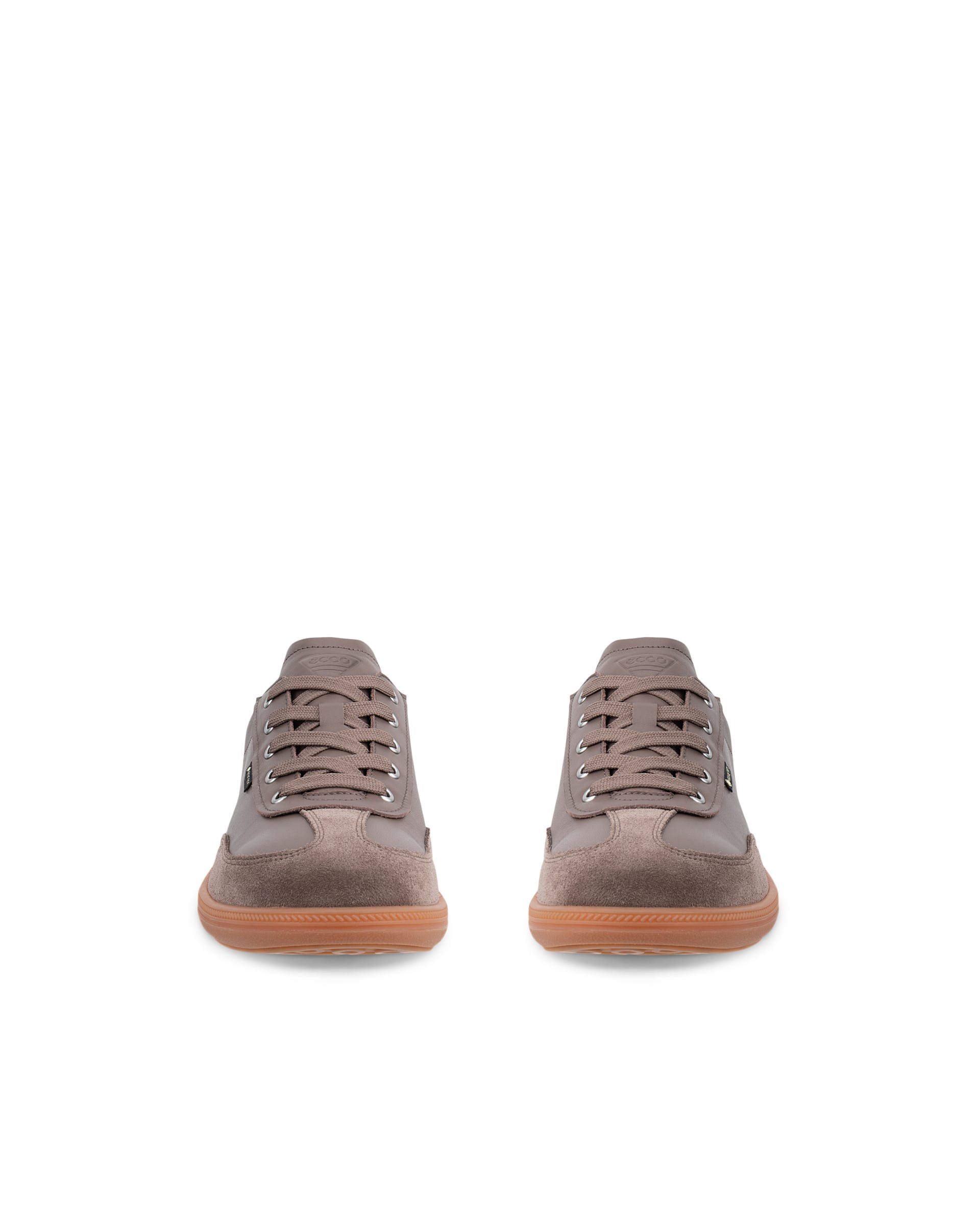 ECCO® SOFT 11 Gore-Tex sneakers i læder til damer - Brun - Front pair