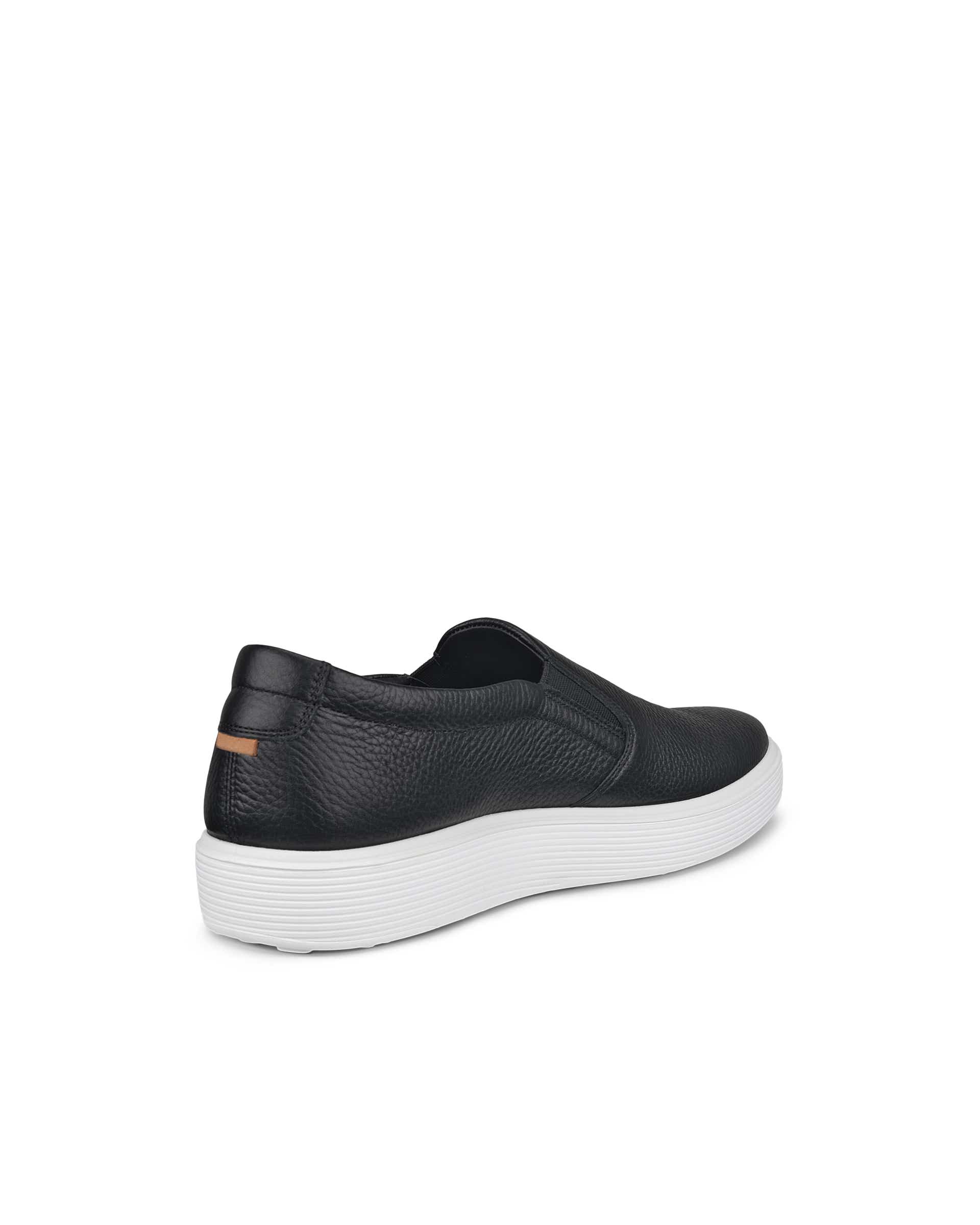 ECCO® Soft 60 férfi bőr sneaker - Fekete - Back