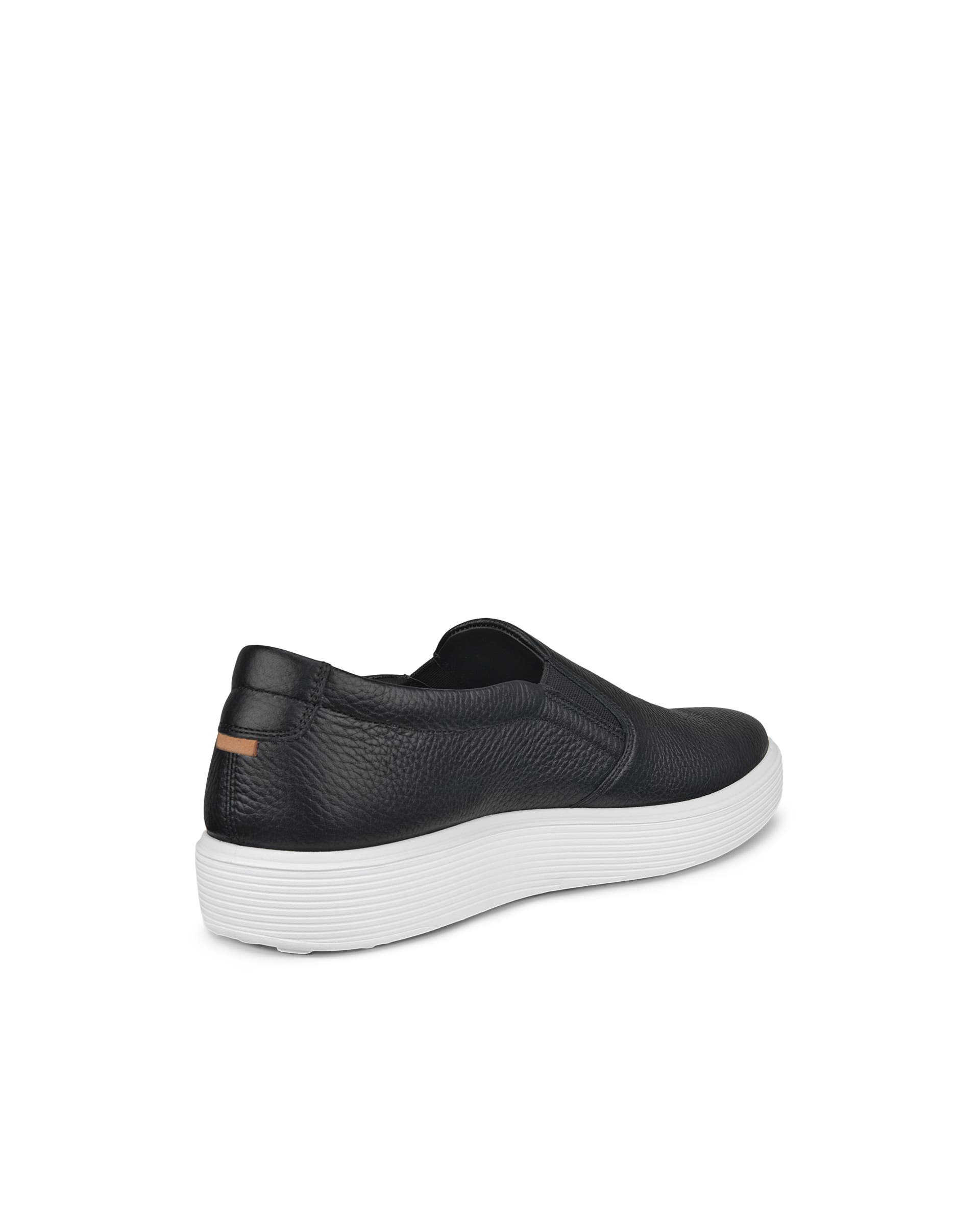Men's ECCO® Soft 60 Leather Slip-On - Black - Back