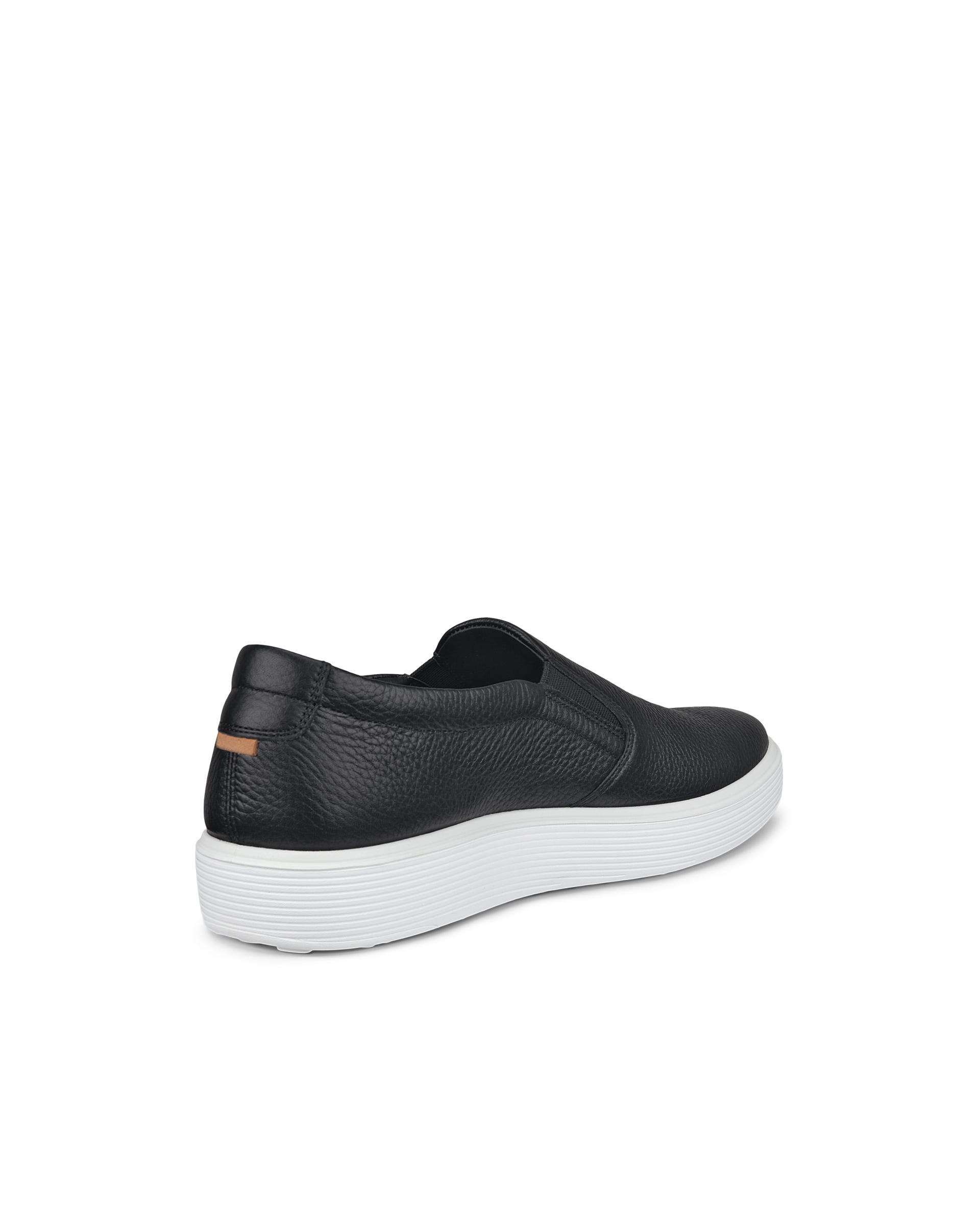 Men's ECCO® Soft 60 Leather Slip-On - Black - Back
