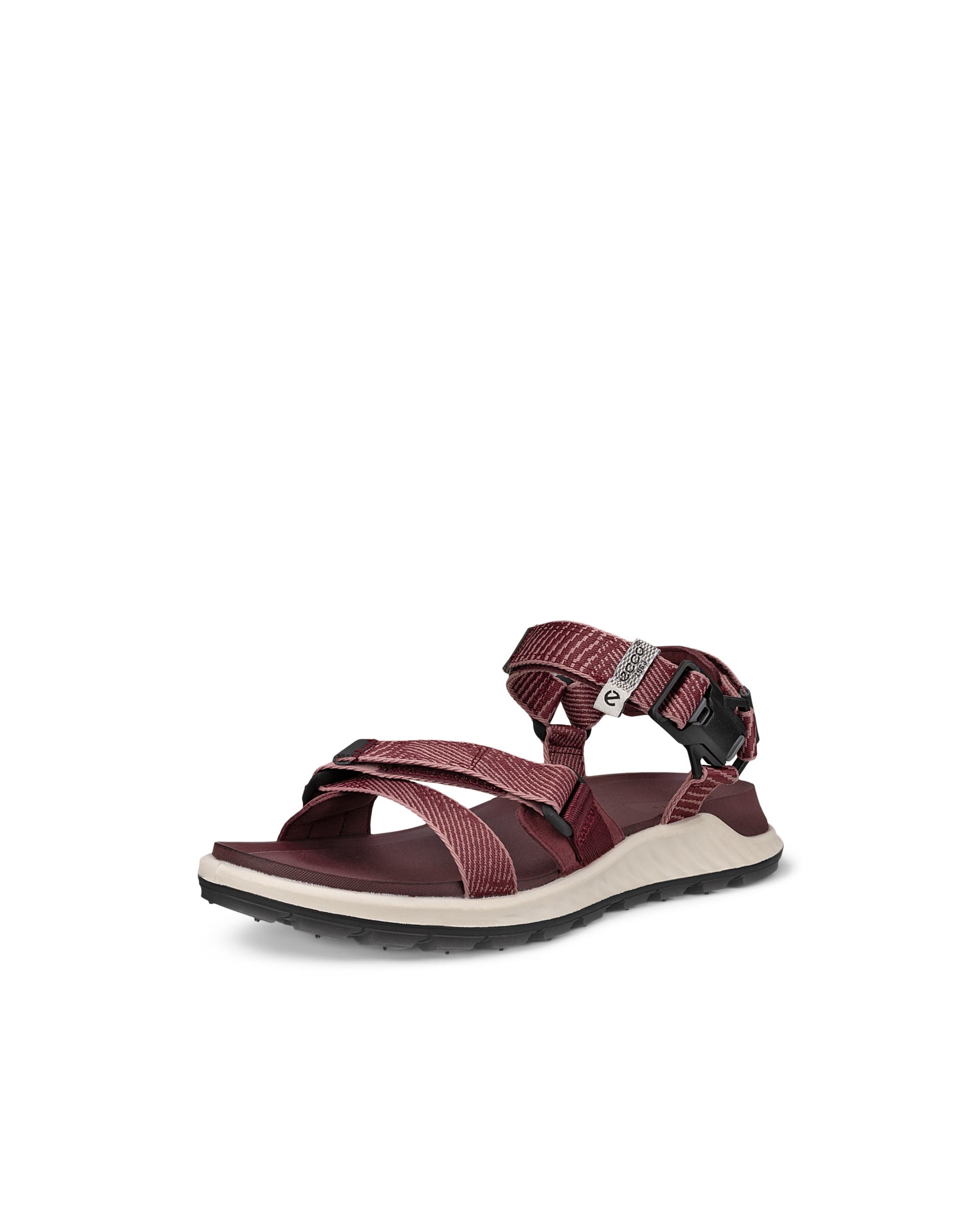 Women's ECCO® Exowrap Textile Sandal - Red - Main