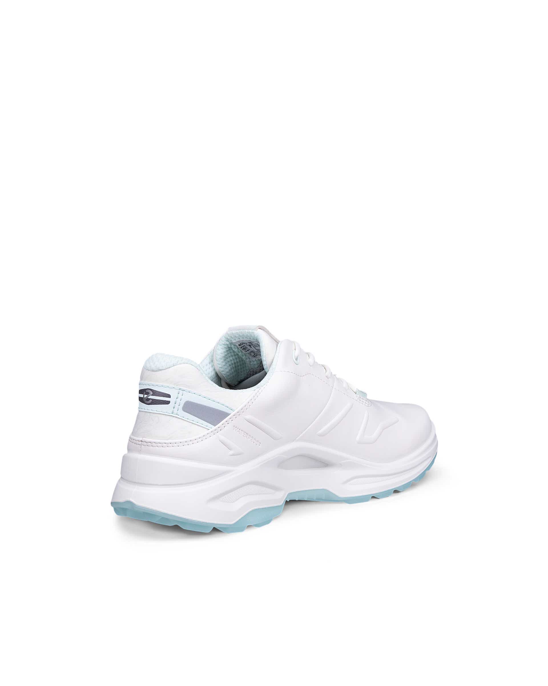 Women's ECCO® Golf Biom H6 Leather Waterproof Golf Shoe - White - Back