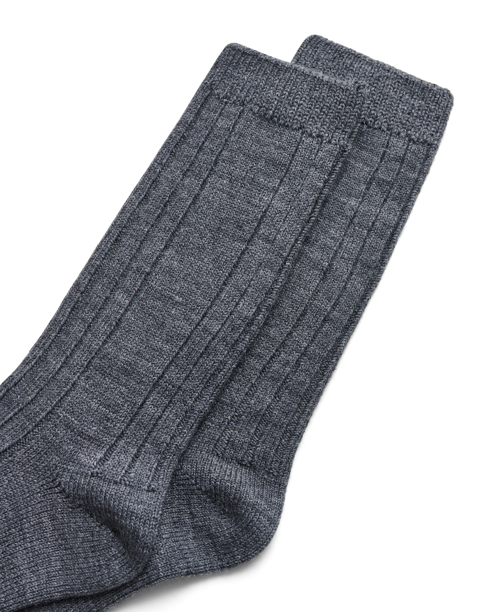 ECCO® chaussettes mi-hautes côtelées unisex - Gris - Detail-1