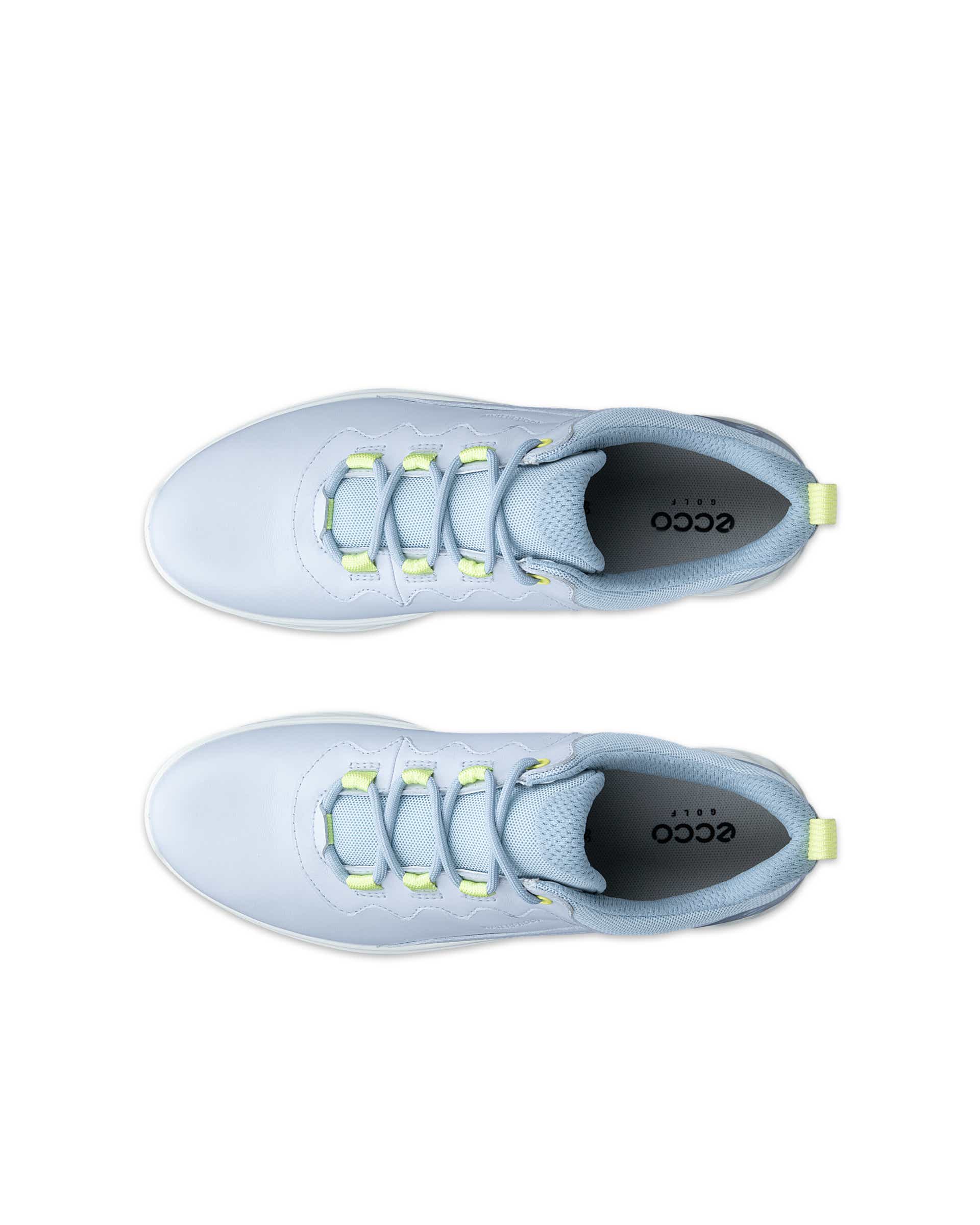ECCO® GOLF S-CASUAL chaussure de golf imperméable en cuir pour femme - Bleu - Top left pair