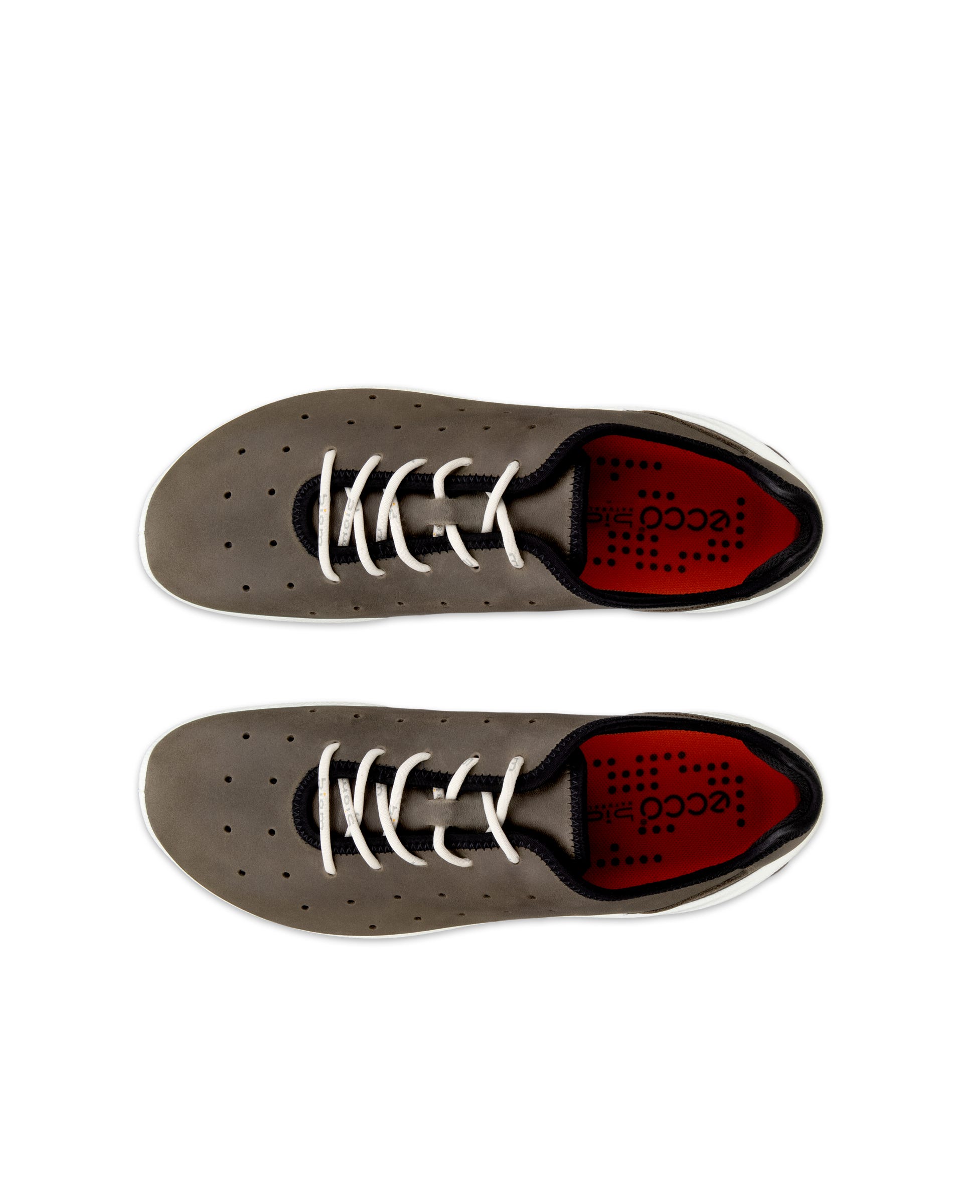 Męskie sznurowane buty z nubuku ECCO® BIOM EVERYDAY - Brązowy - Outside