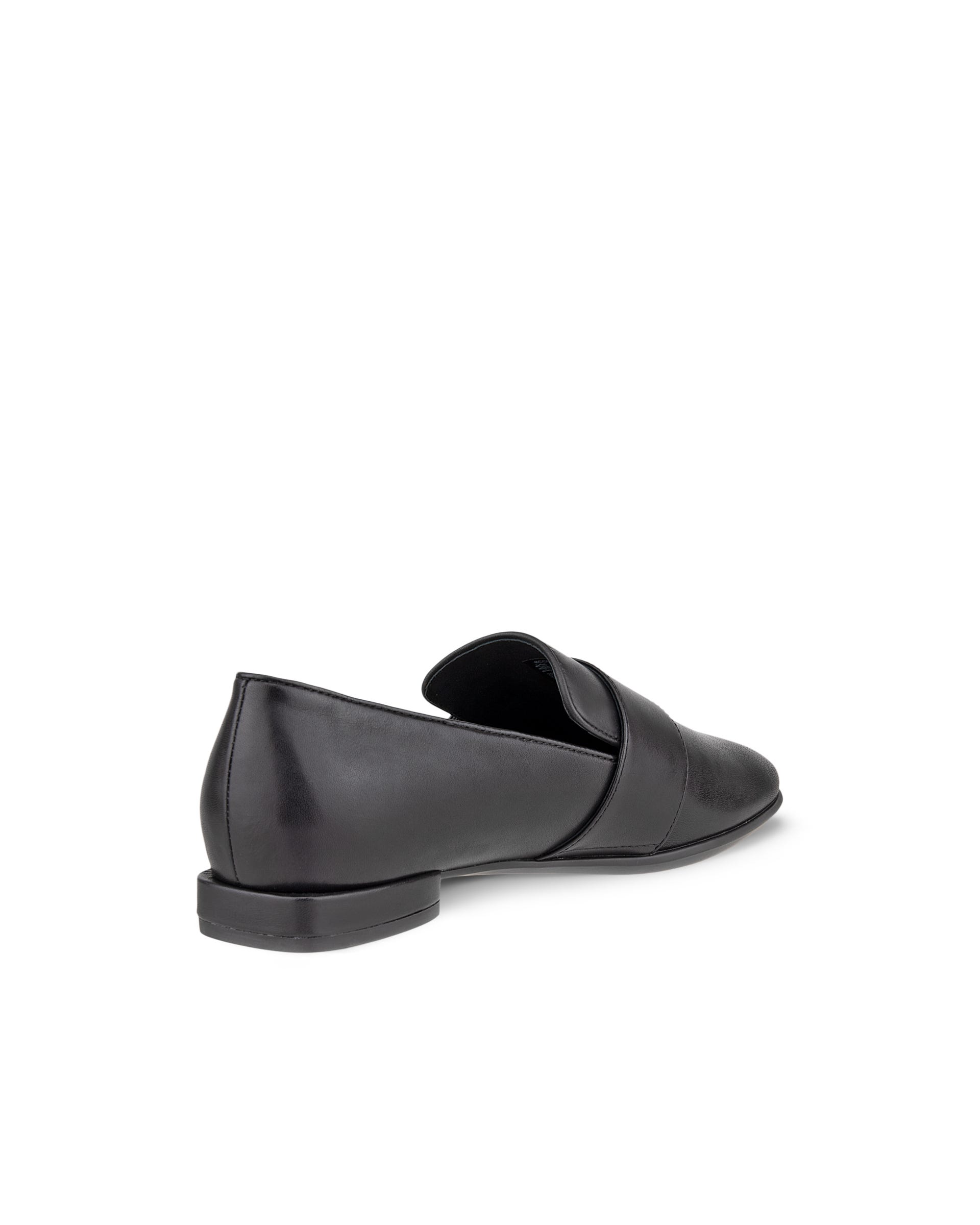 Mocassins couro mulher ECCO® Anine Squared - Preto - Back