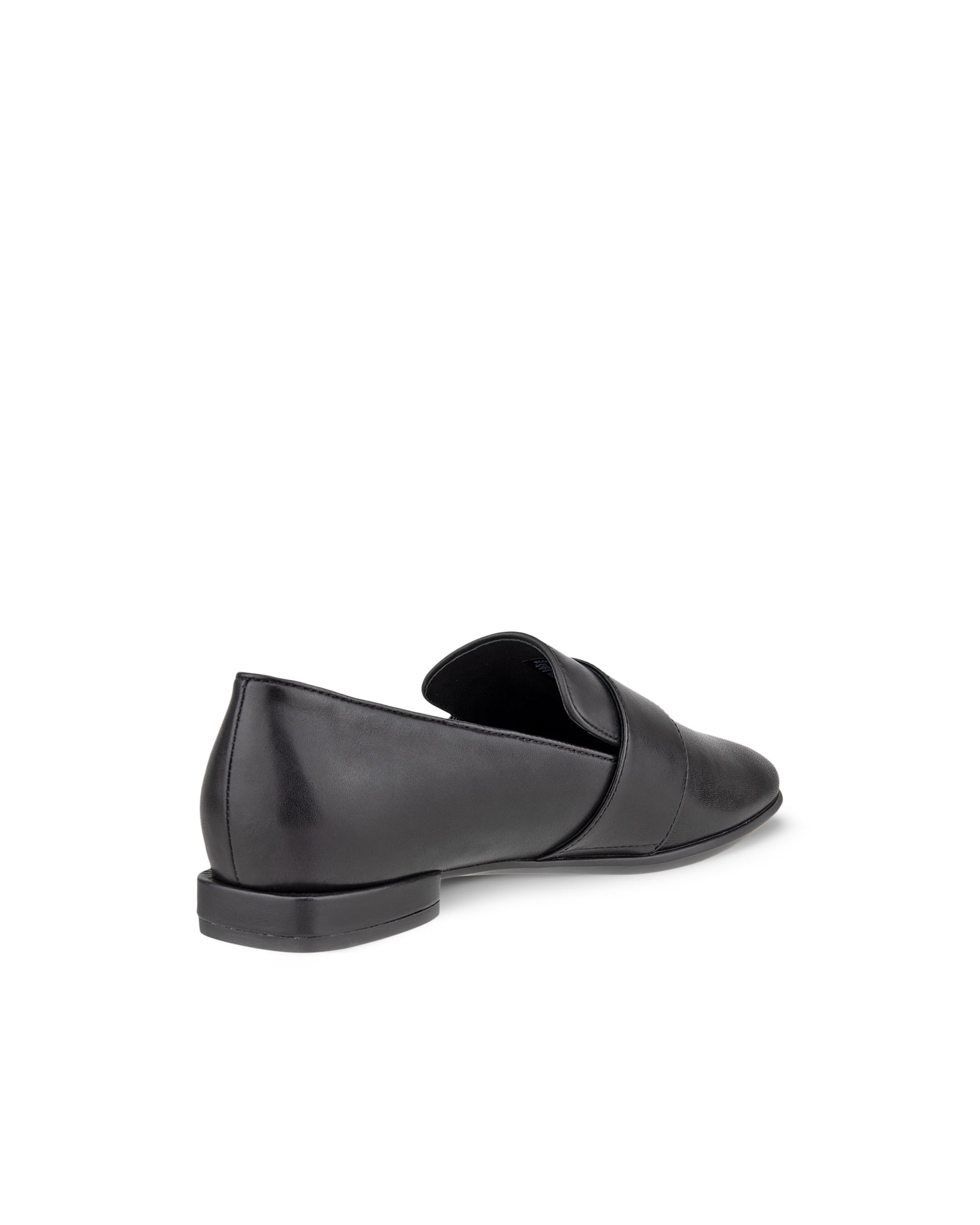 ECCO® Anine Squared mocassins en cuir pour femme - Noir - Back