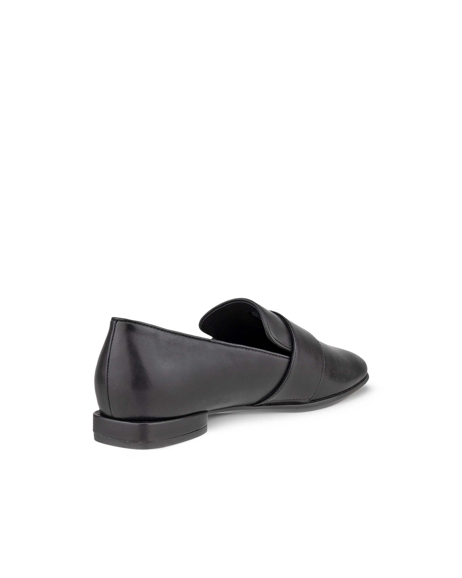 ECCO® Anine Squared mocassins en cuir pour femme - Noir - Back